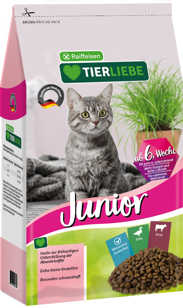 TIERLIEBE Katzen-Trockenfutter Junior