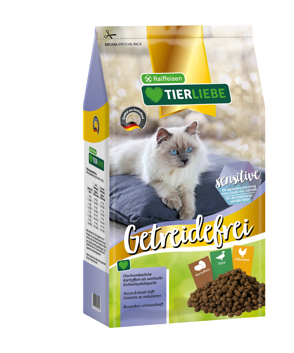 TIERLIEBE Katzen-Trockenfutter Getreidefrei