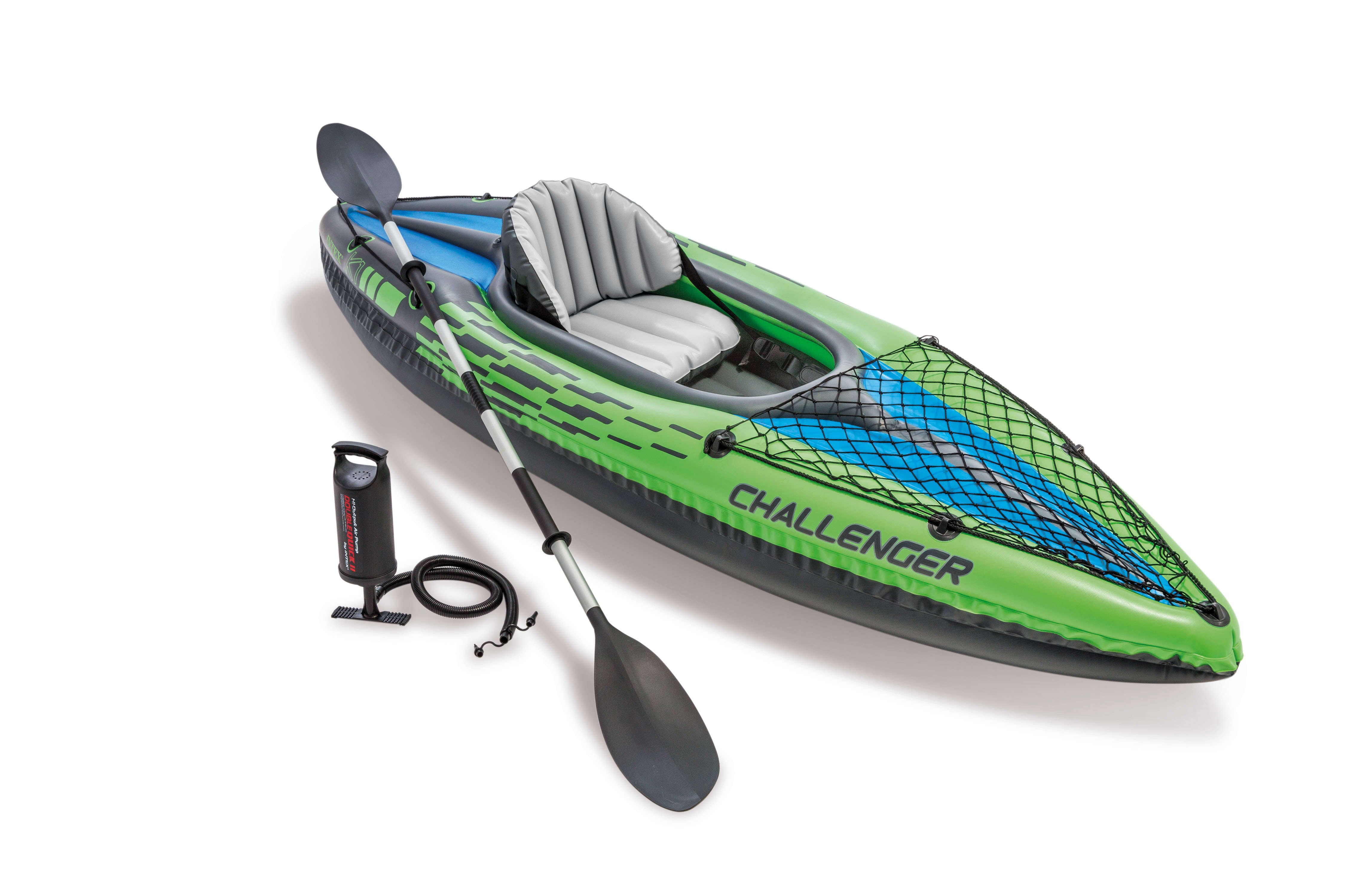 INTEX Aufblasbares Kajak Challenger K1 Set mit Paddel