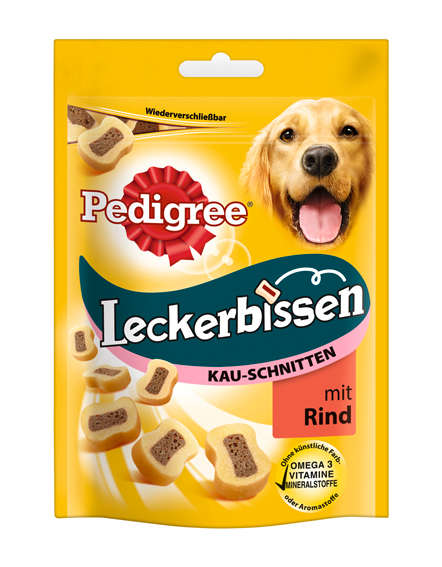 Pedigree Hundeleckerlis Leckerbissen Kauschnitten