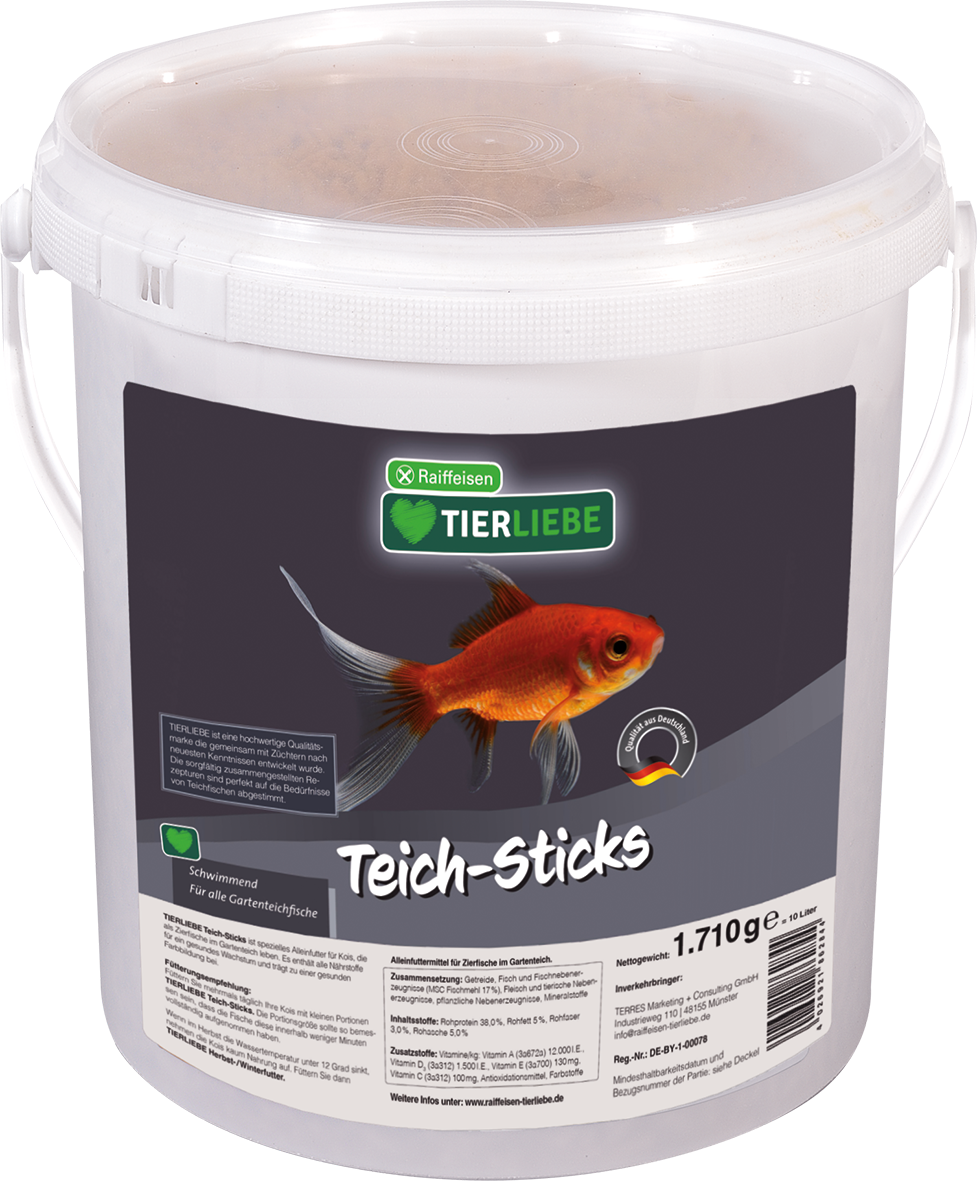 TIERLIEBE Teichfischfutter Teich-Sticks