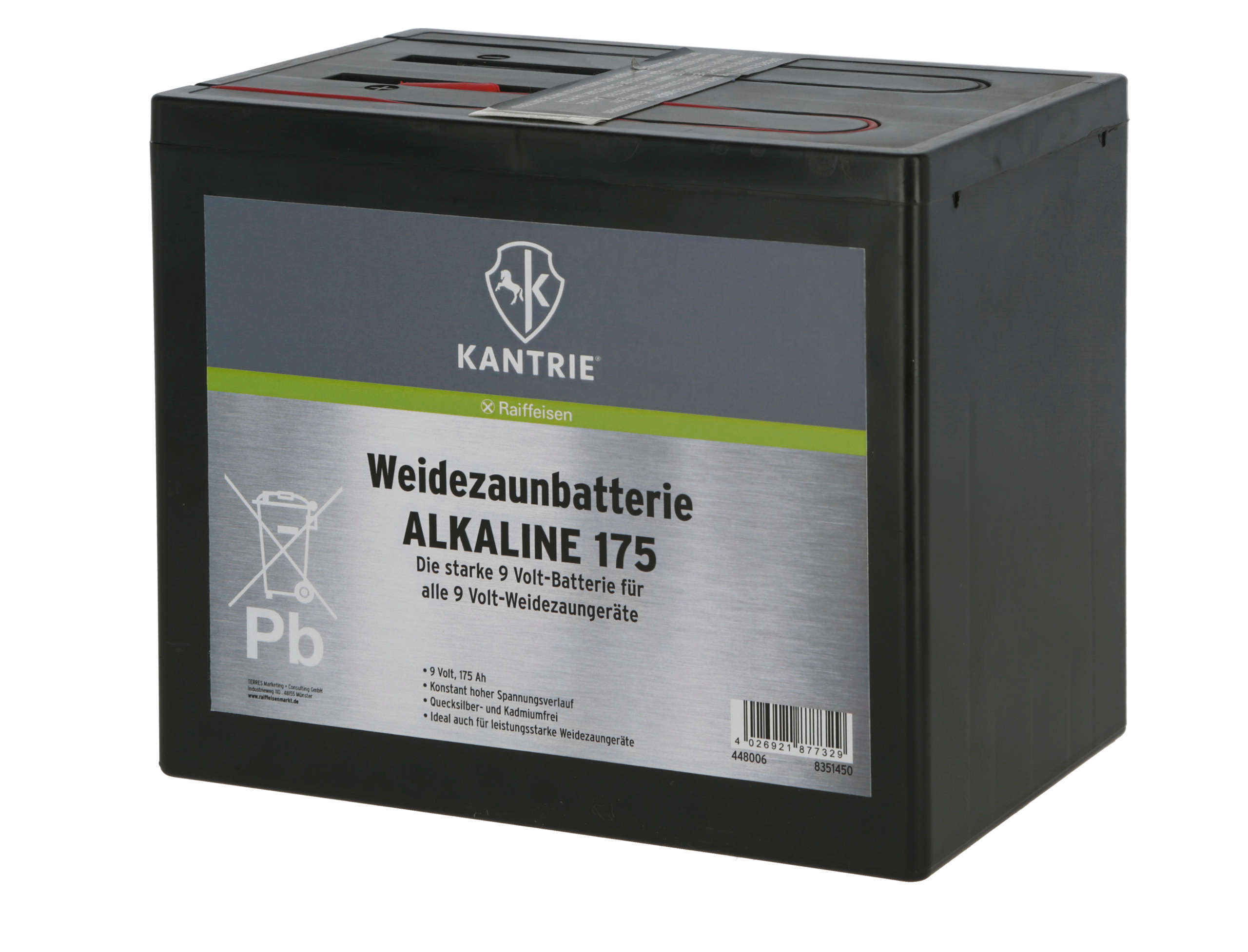 KANTRIE Weidezaunbatterie ALKALINE 120 9 Volt