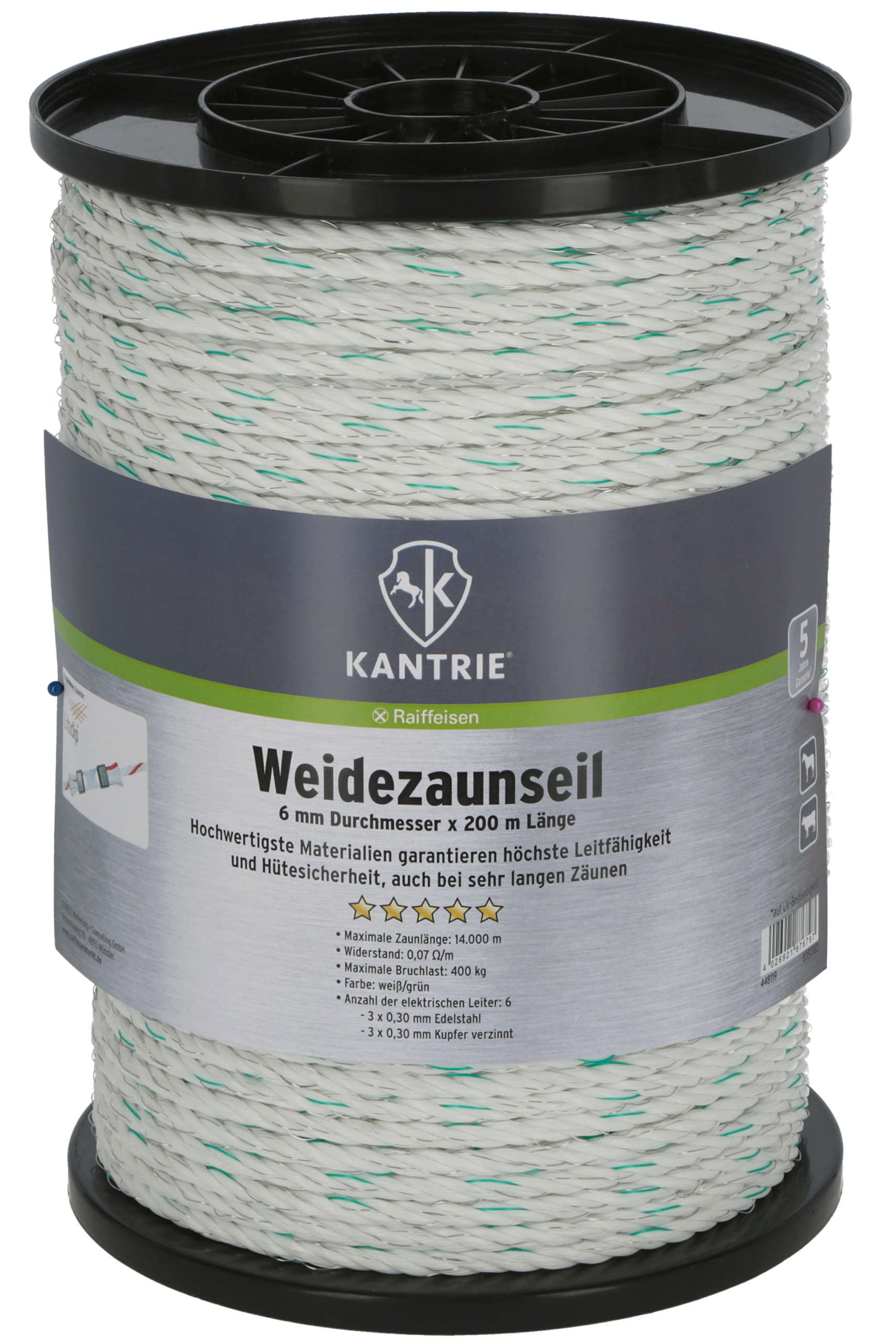KANTRIE Weidezaunseil für lange Zaunanlagen