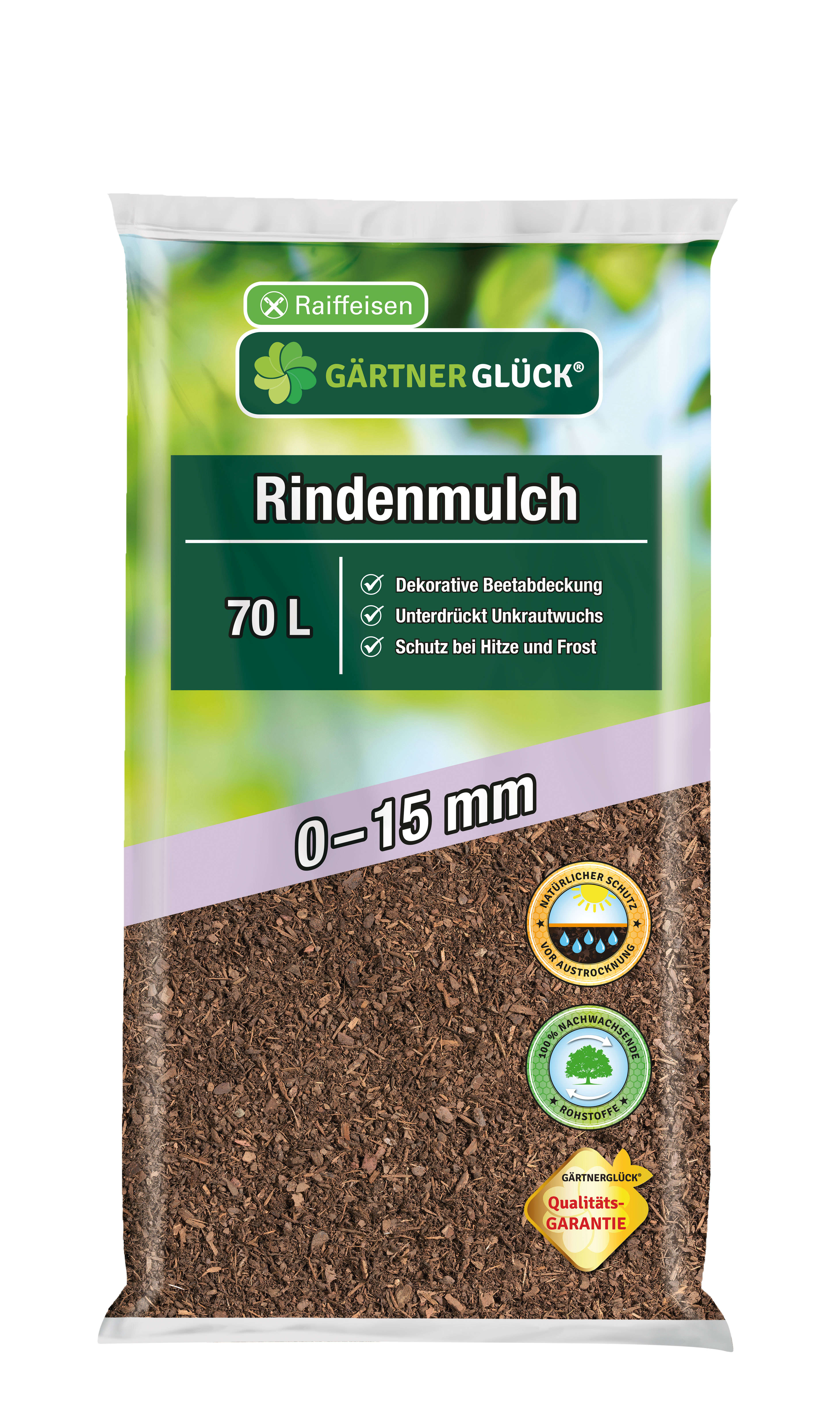 GÄRTNERGLÜCK Rindenmulch 0-15 mm