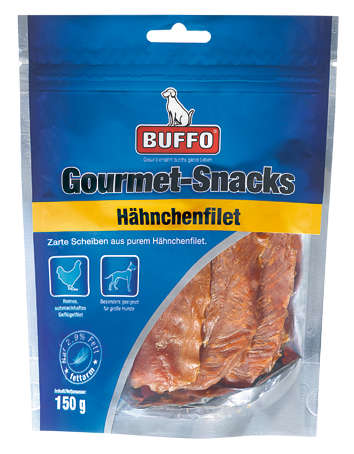 BUFFO Hundeleckerli Gourmet-Snacks Hähnchenfilet