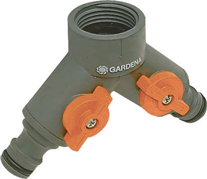 GARDENA 2-Wege-Ventil für 21 mm-Wasserhahn