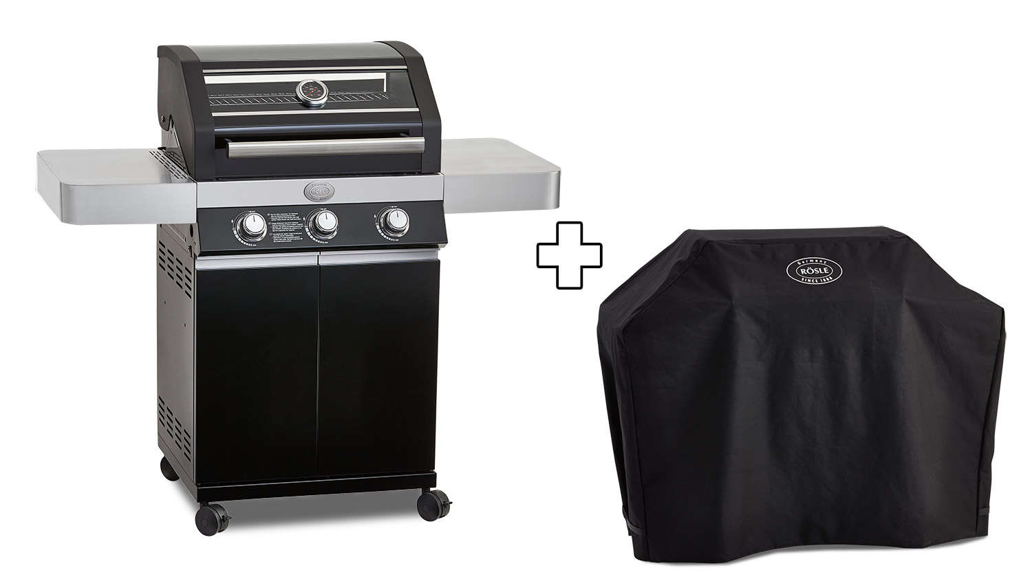 RÖSLE Gasgrill BBQ-Station VIDERO G3 Pure inkl. Wetterschutzhülle