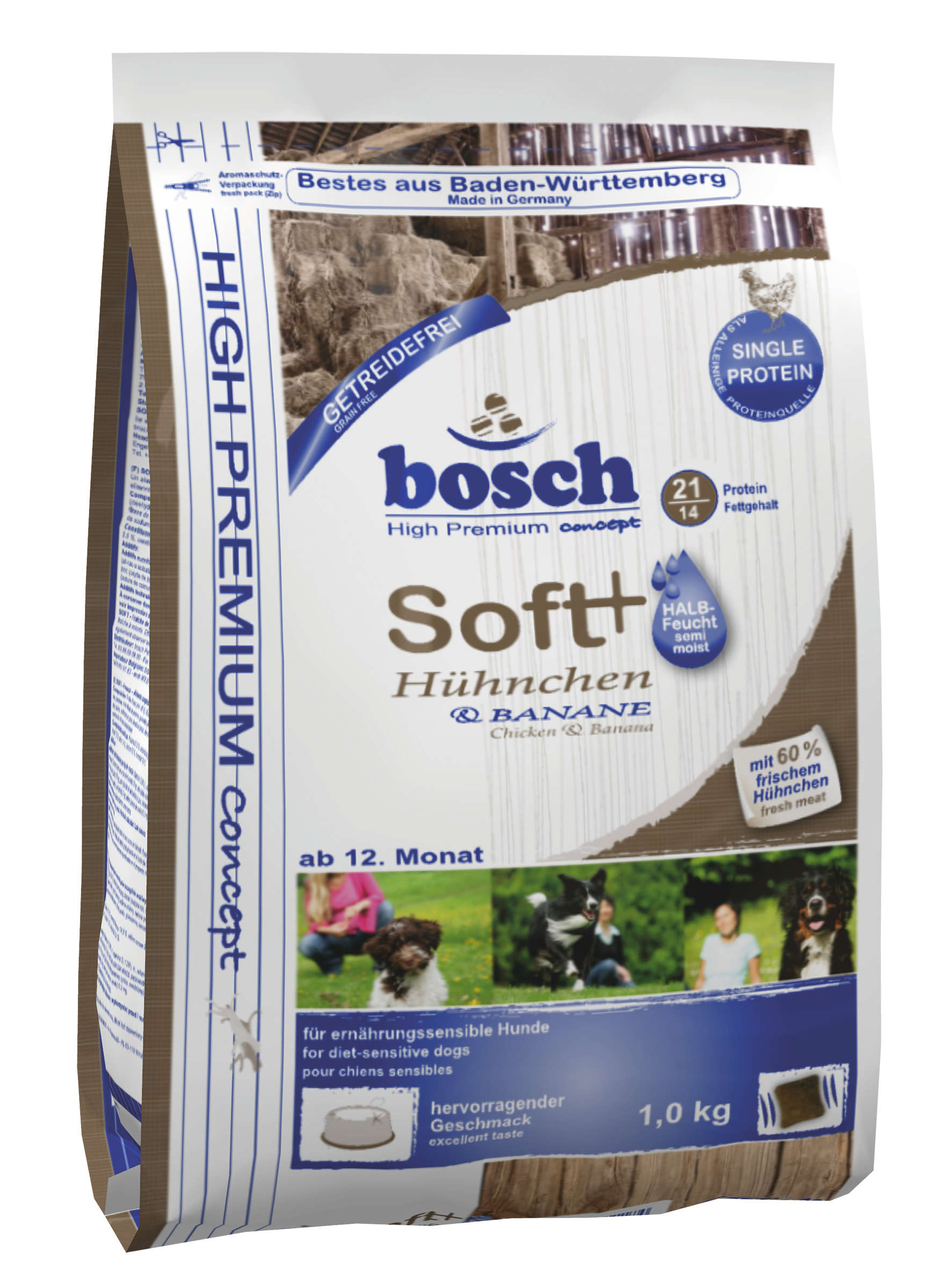 bosch Hunde-Trockenfutter HPC Soft Hühnchen + Banane