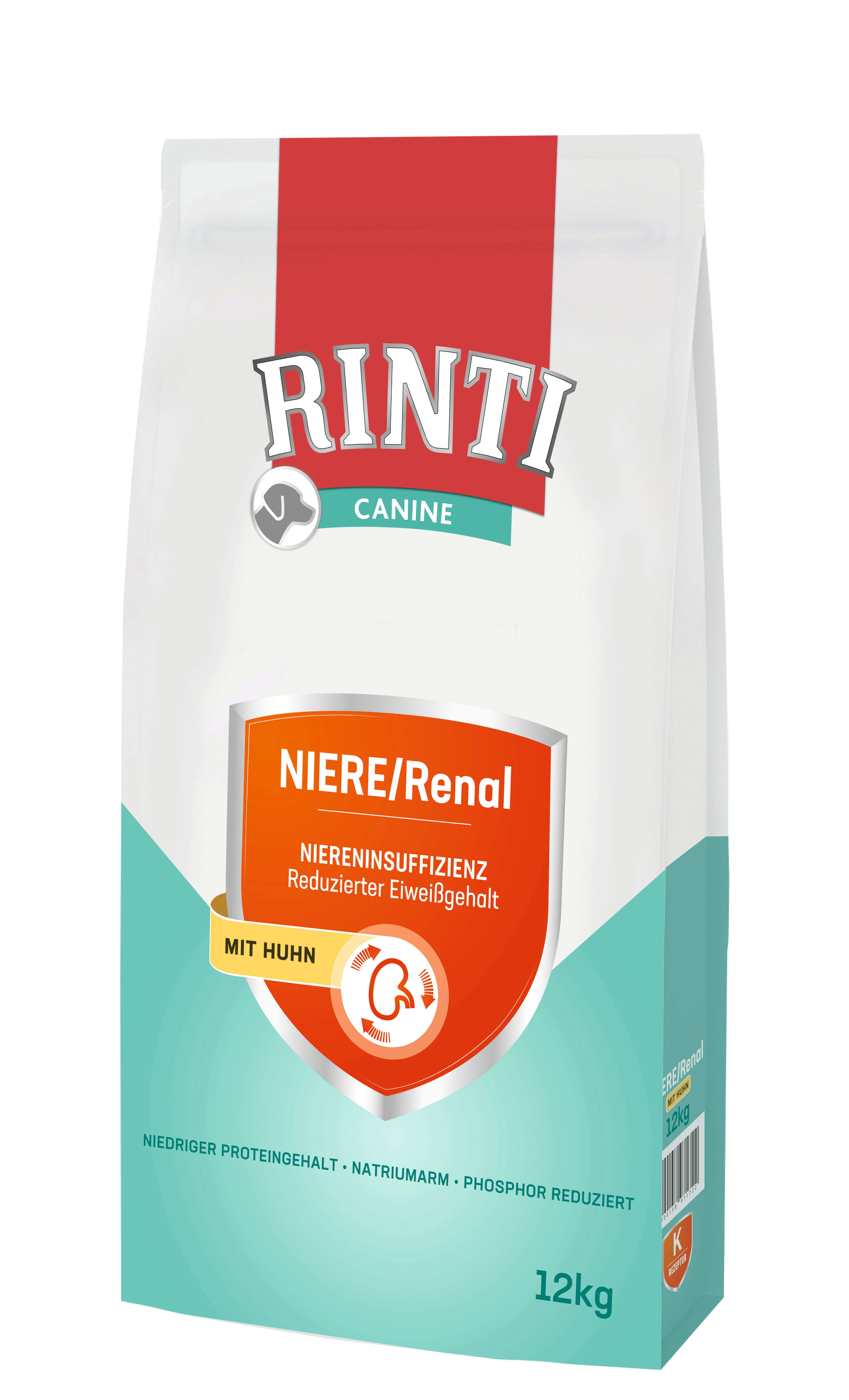RINTI Hunde-Trockenfutter Canine Niere/Renal Huhn