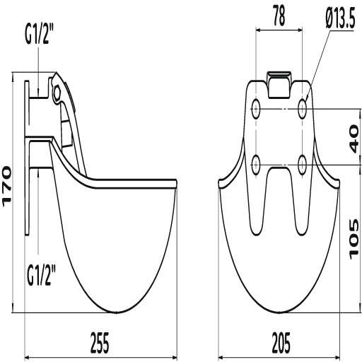 KERBL Tränkebecken Guss Mod. 221500