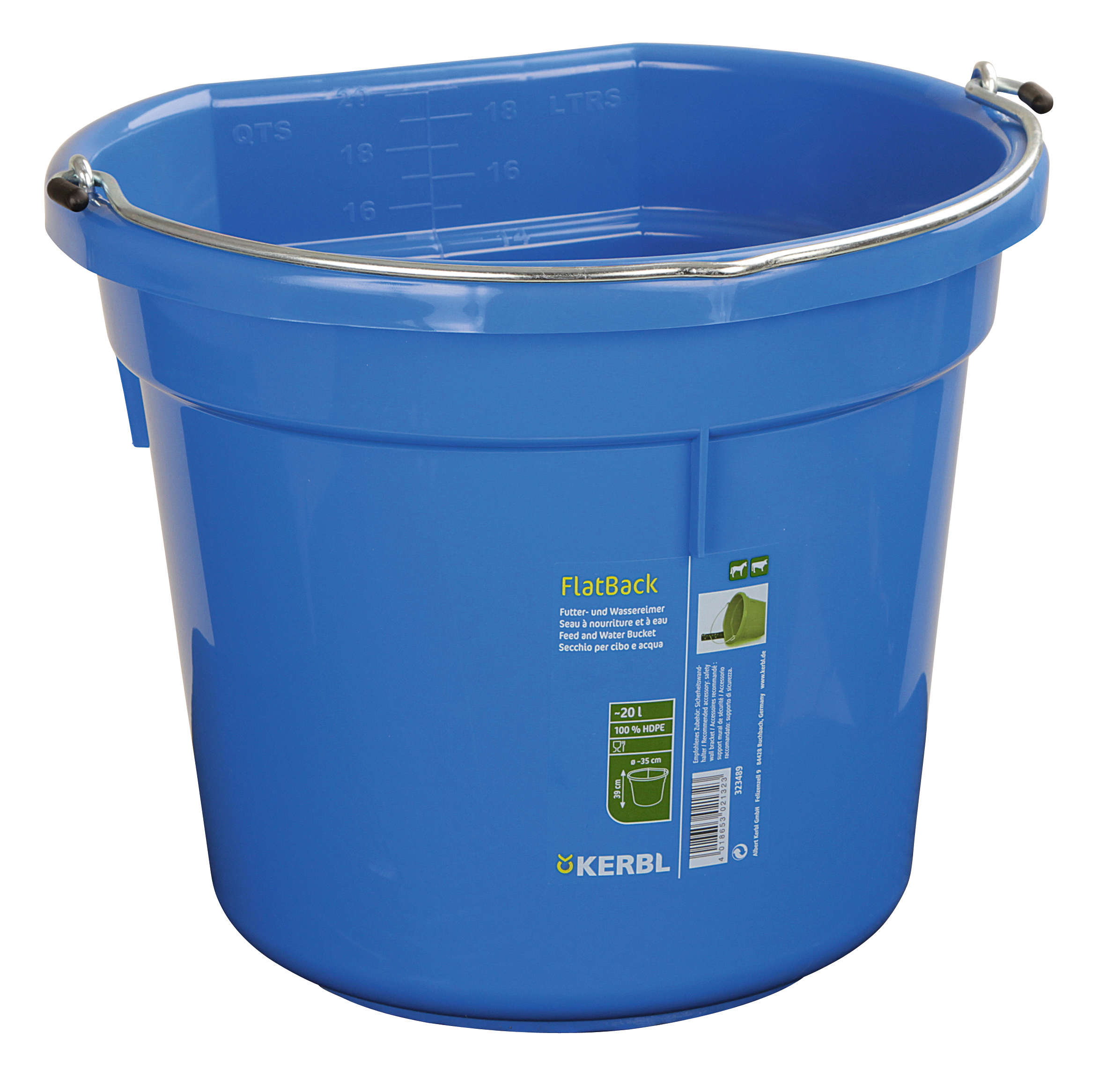 KERBL Futter- und Wassereimer FlatBack