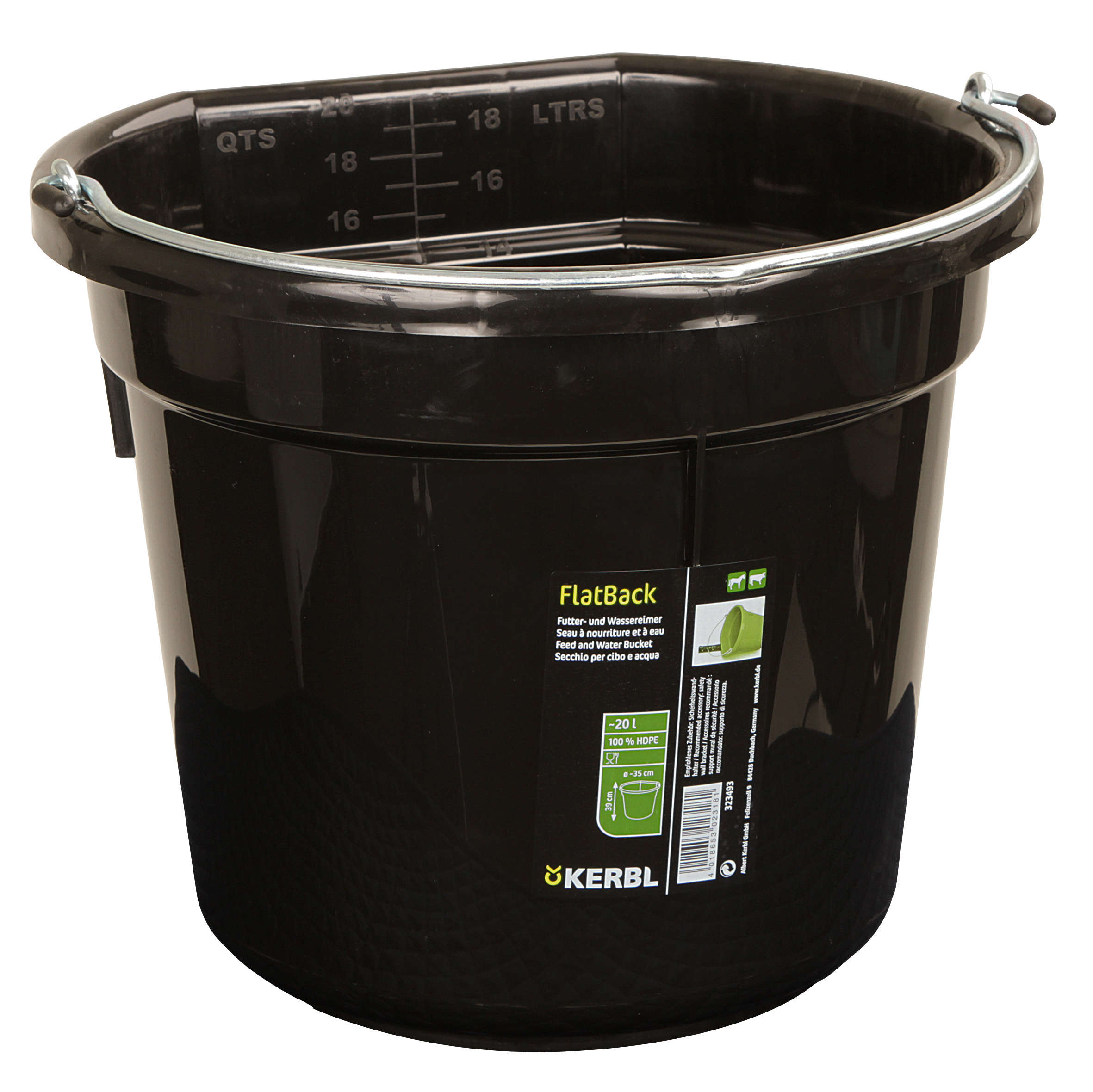 KERBL Futter- und Wassereimer FlatBack