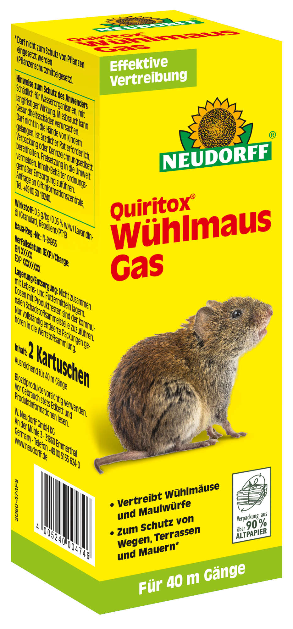 NEUDORFF Quiritox Wühlmaus Gas