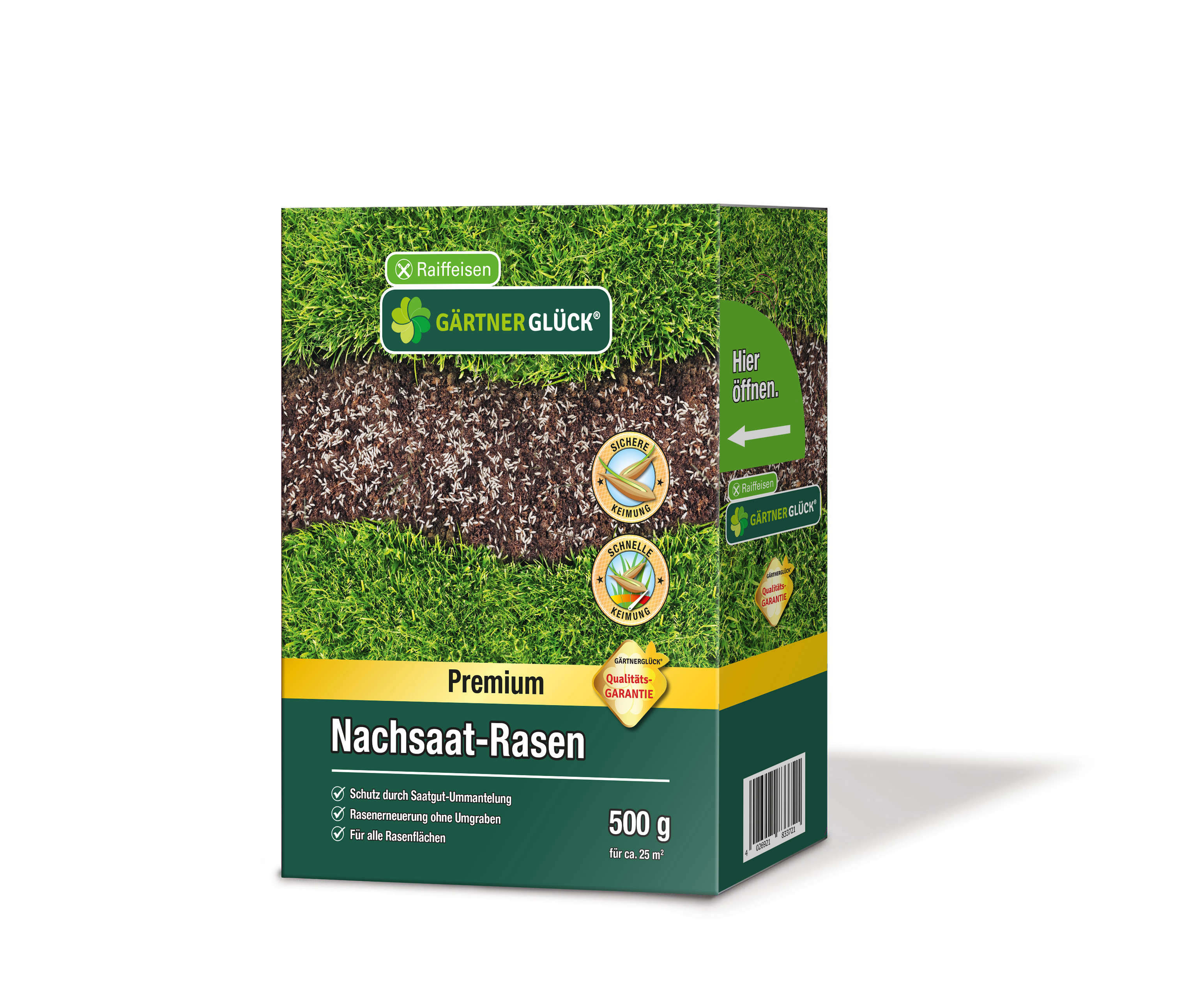 GÄRTNERGLÜCK PREMIUM Nachsaat-Rasen