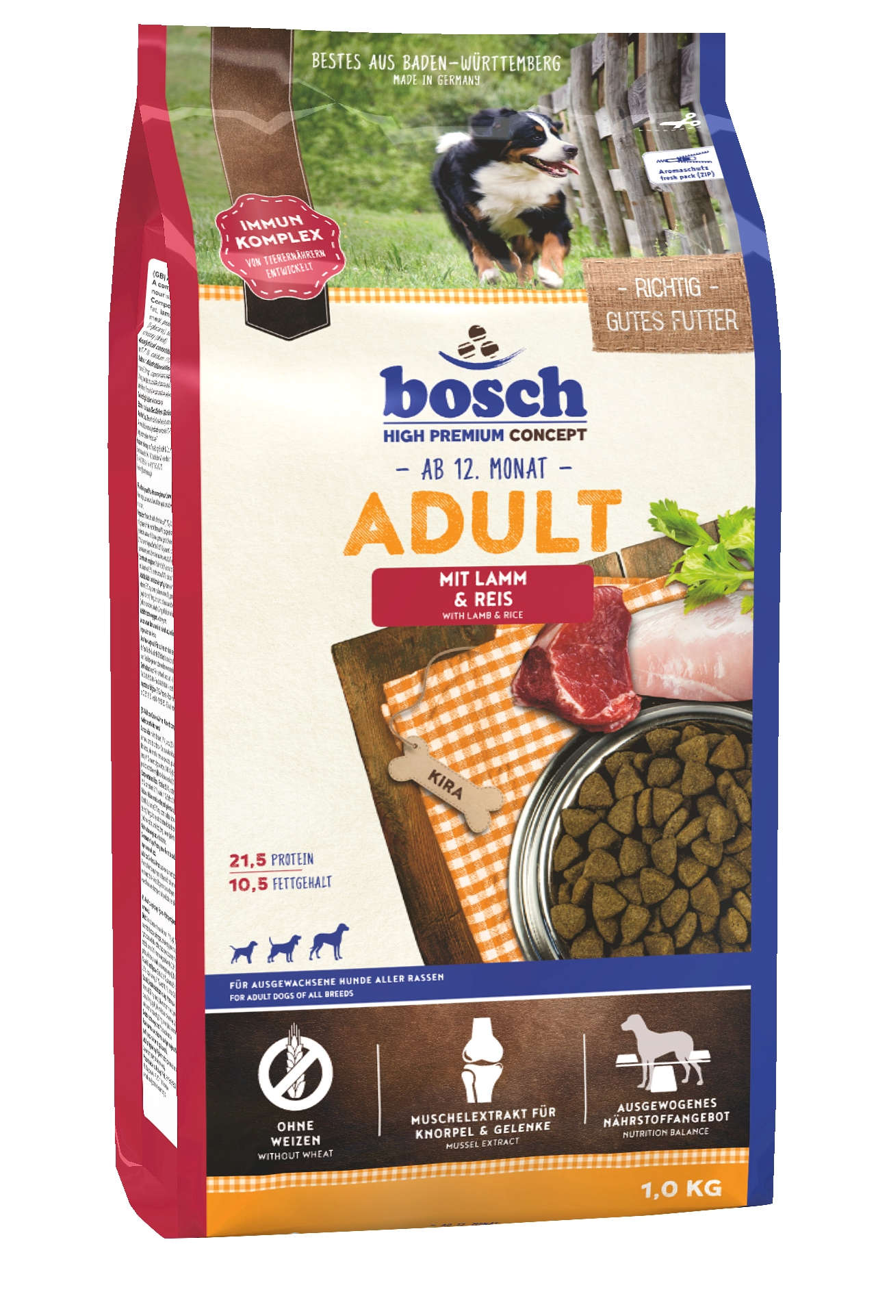 bosch Hunde-Trockenfutter Adult Lamm & Reis
