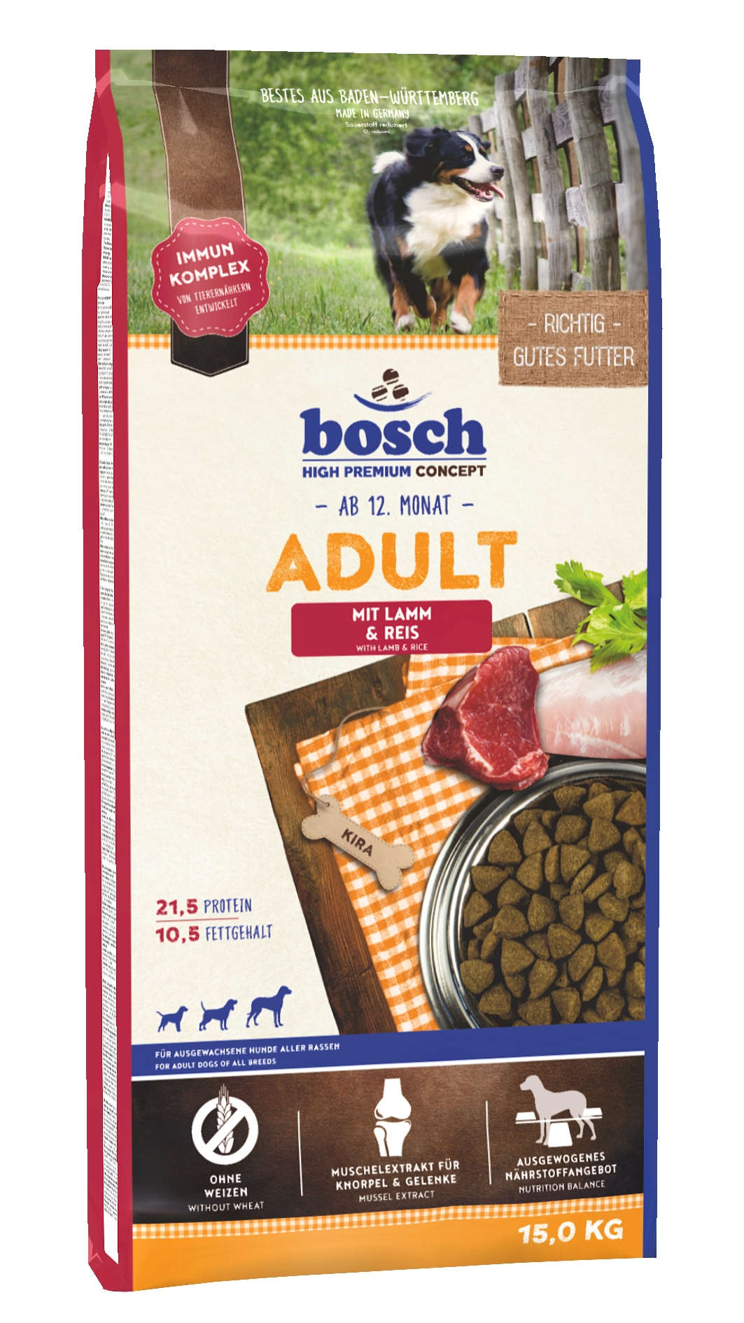 bosch Hunde-Trockenfutter Adult Lamm & Reis
