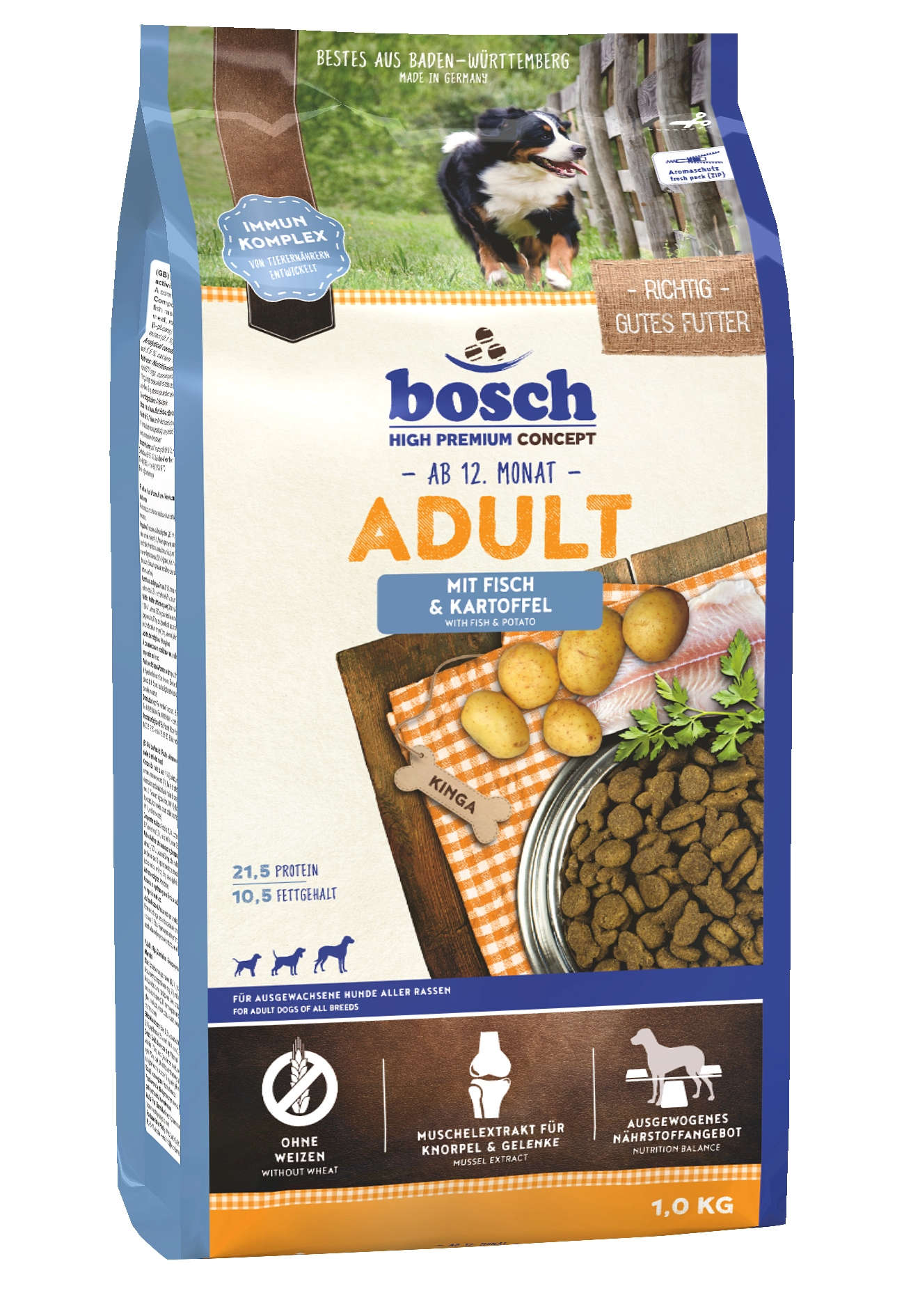 bosch Hunde-Trockenfutter Adult Fisch & Kartoffel