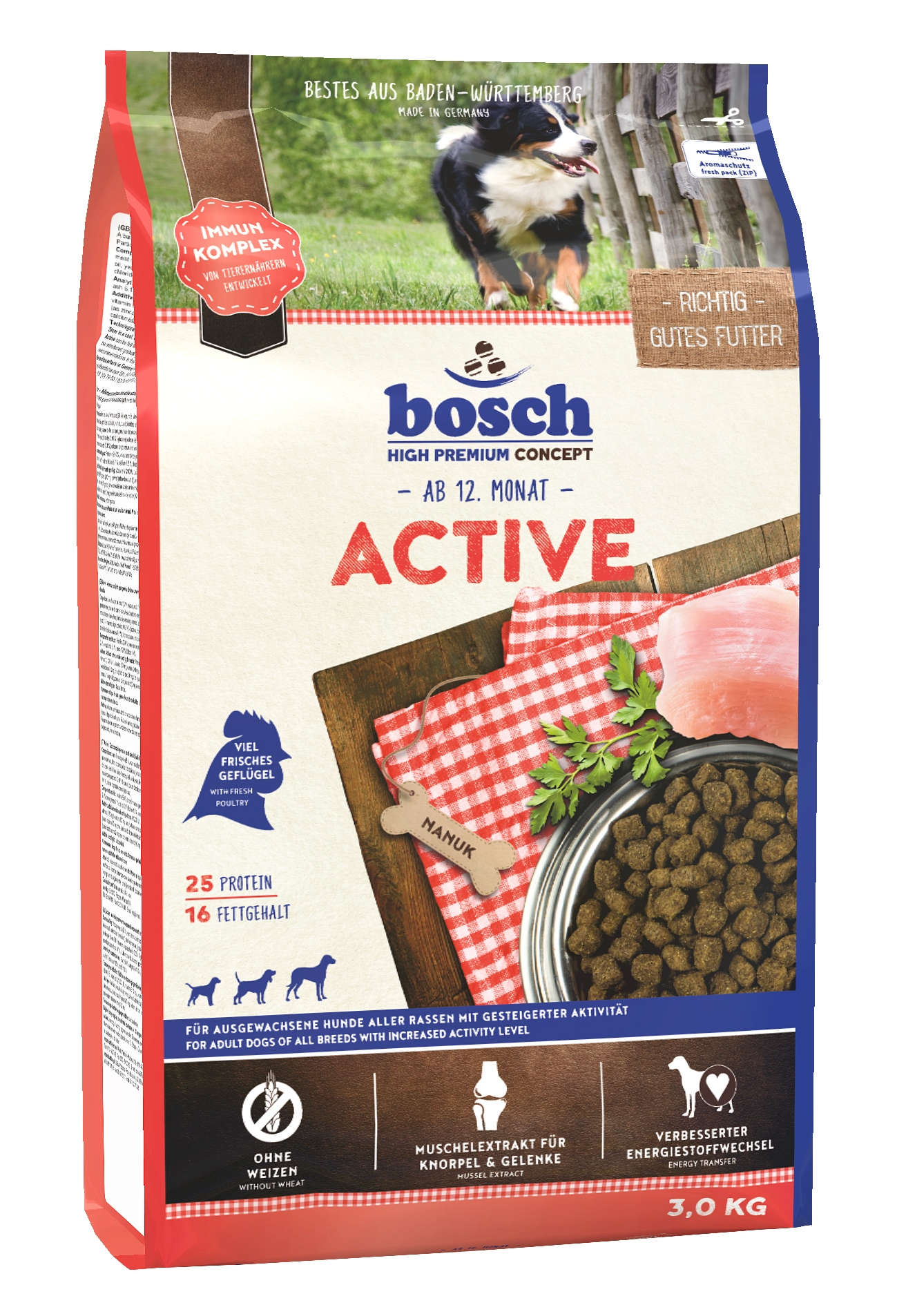 bosch Hunde-Trockenfutter Active
