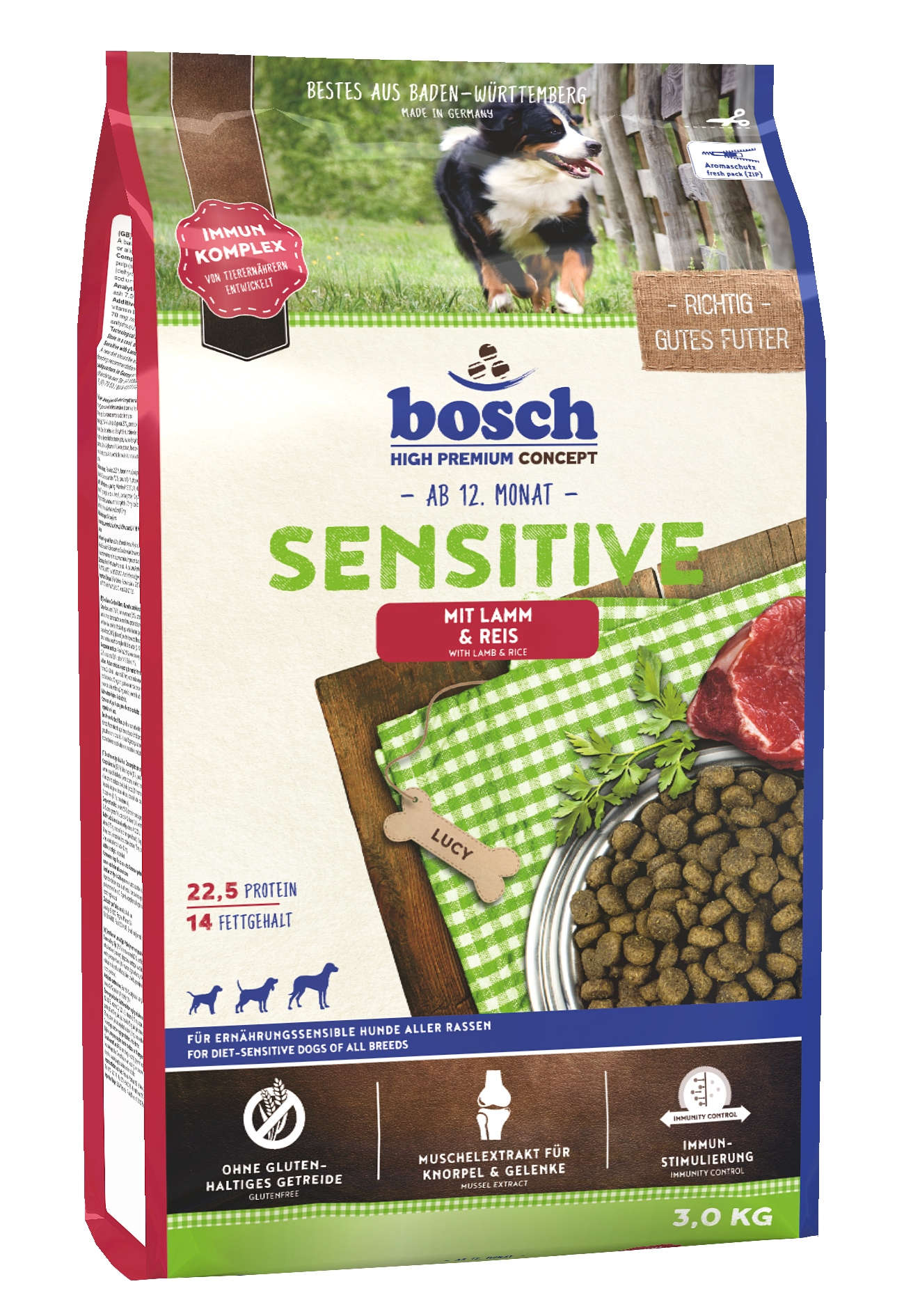 bosch Hunde-Trockenfutter Sensitive Lamm & Reis