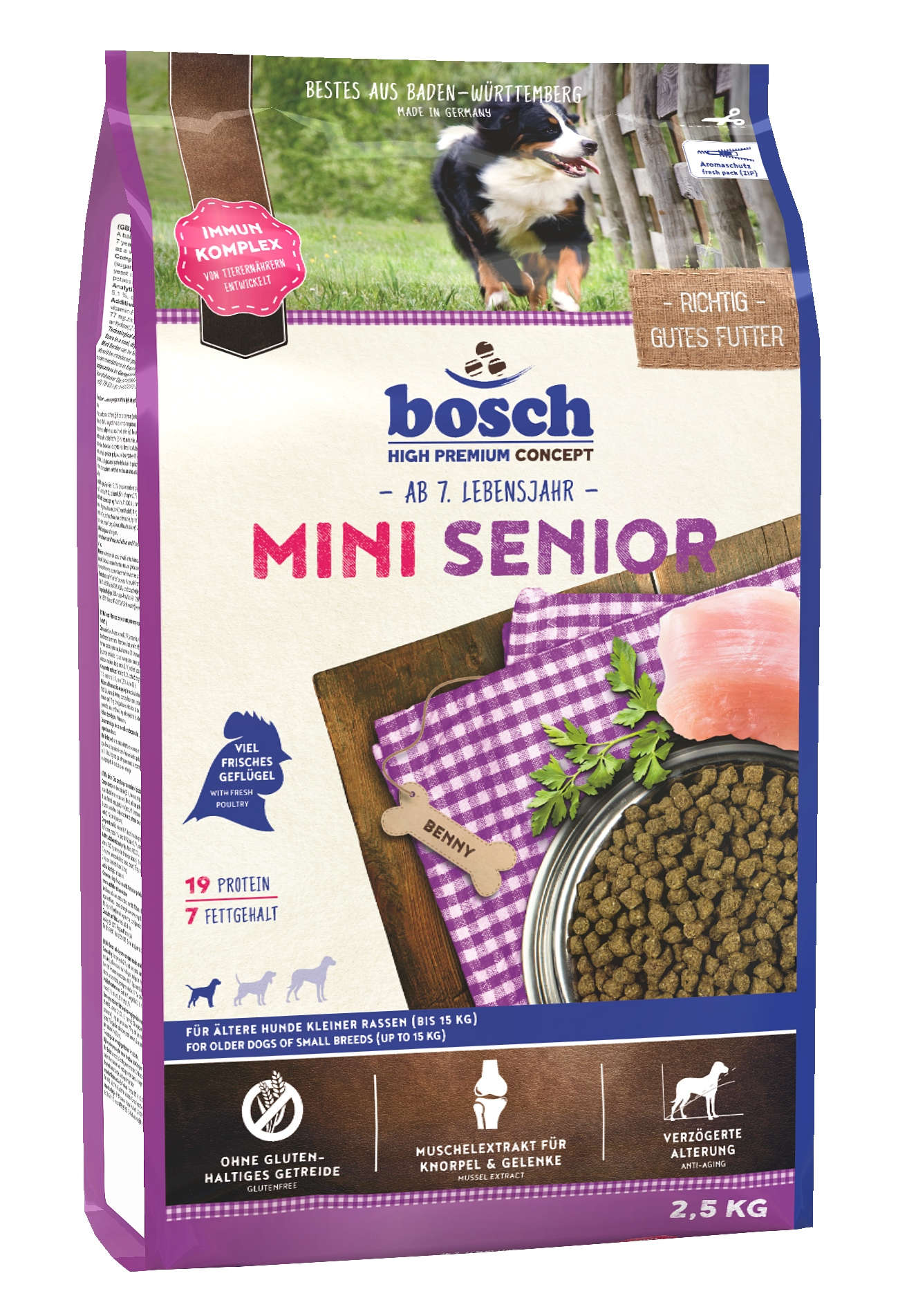 bosch Hunde-Trockenfutter Mini Senior 2,5 kg