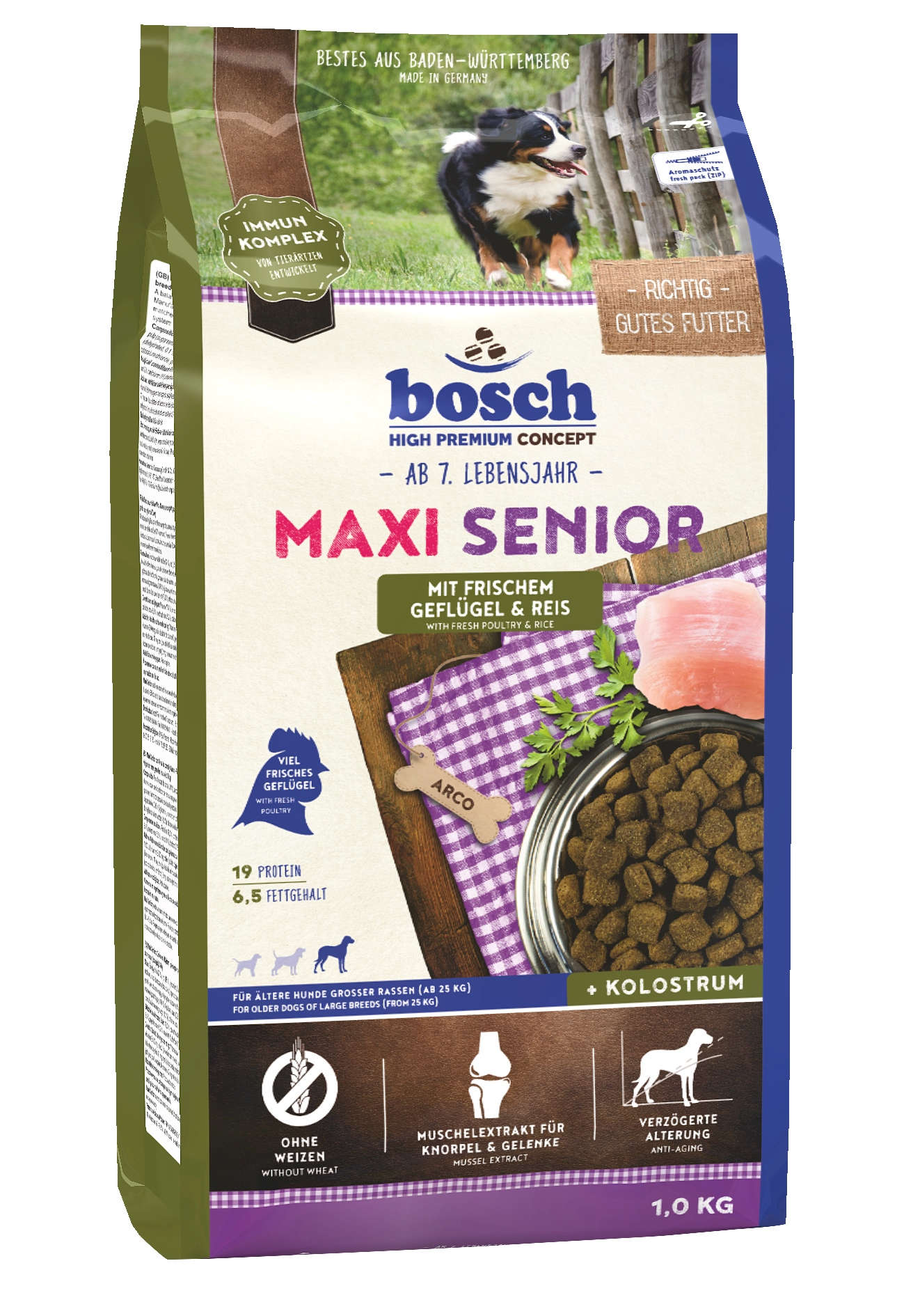 bosch Hunde-Trockenfutter Maxi Senior Geflügel