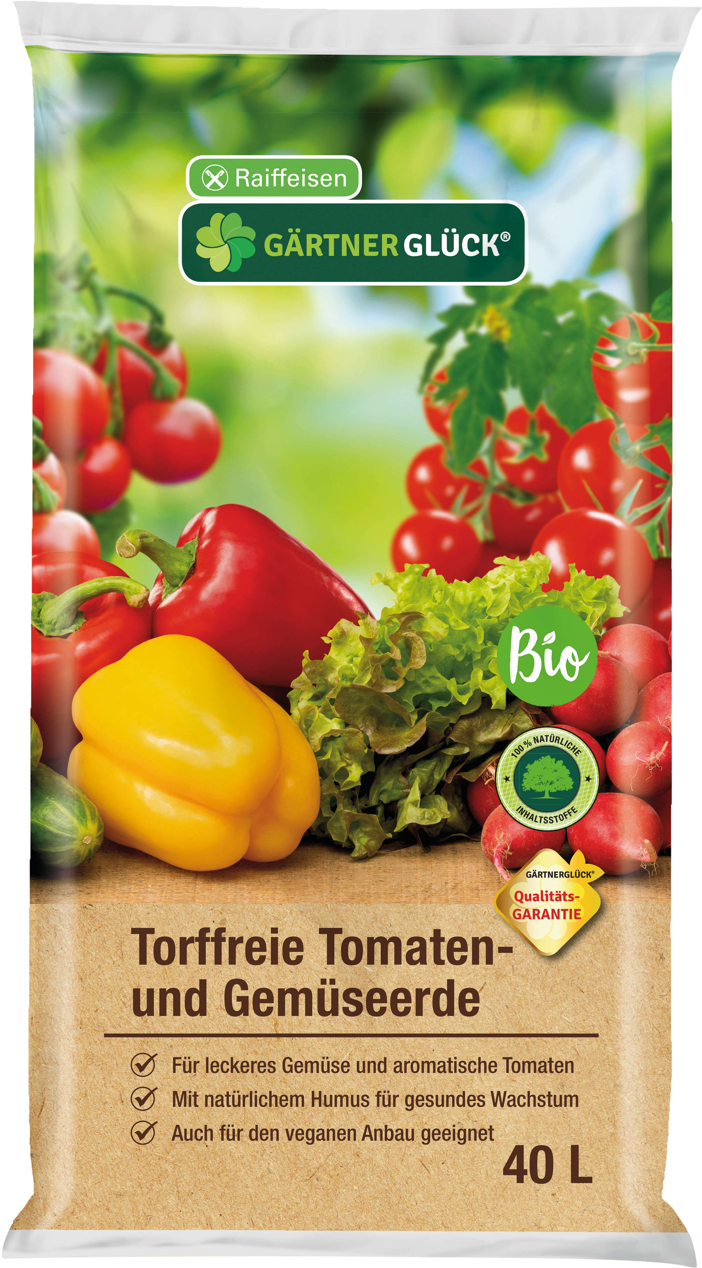 GÄRTNERGLÜCK Torffreie BIO Tomaten- und Gemüseerde