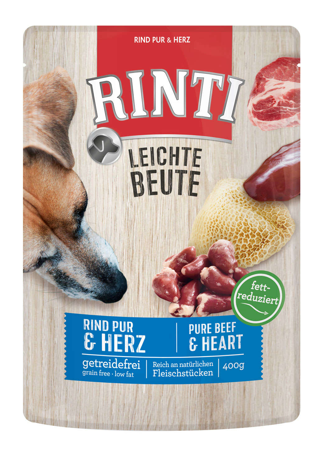 RINTI Hundeleckerlis Leichte Beute Rind+Geflügelherzen