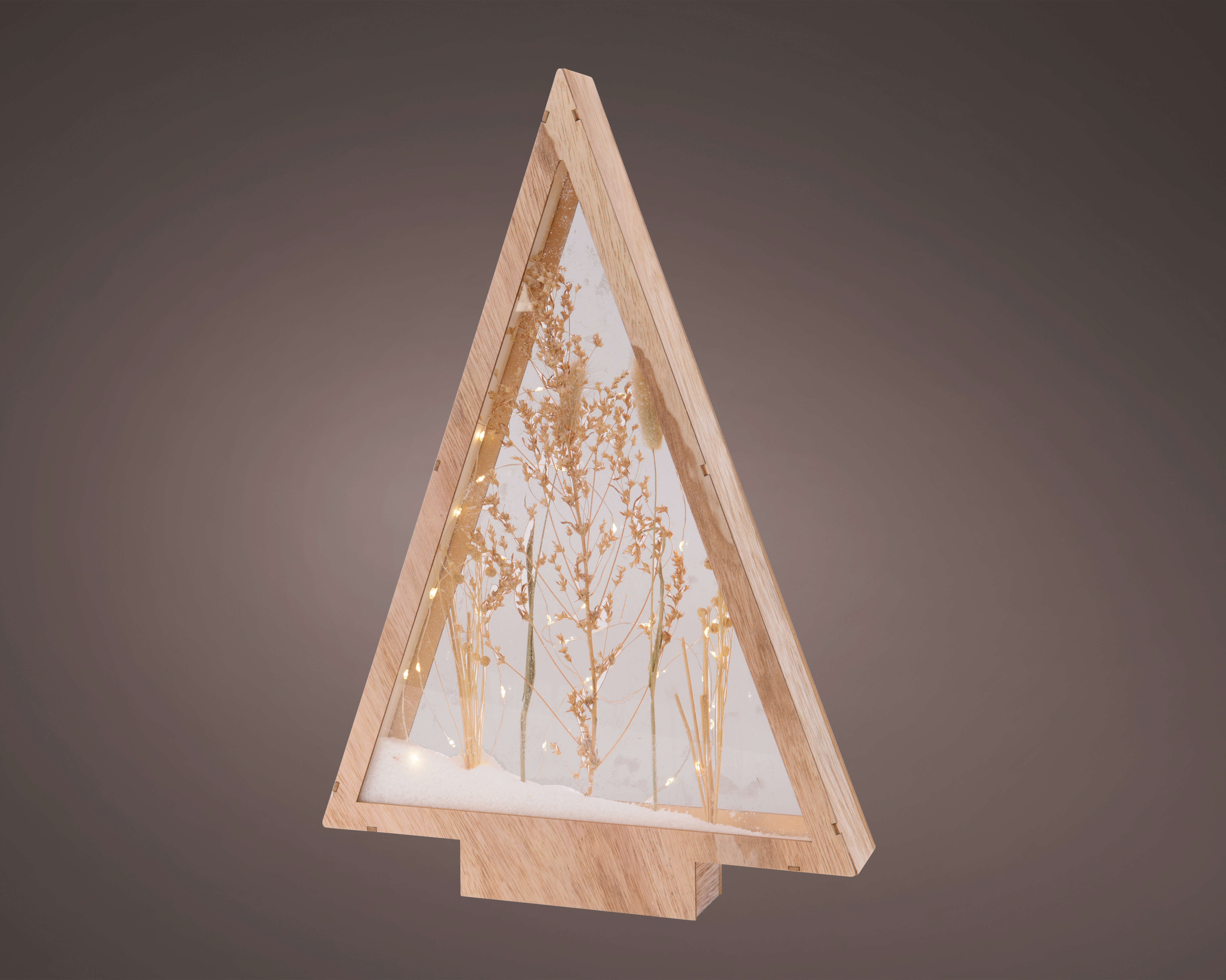 Holzbaum mit LED-Beleuchtung