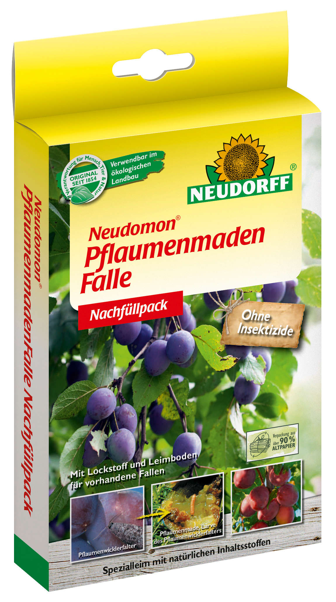 NEUDORFF Neudomon Pflaumenmaden-Falle Nachrüst-Set