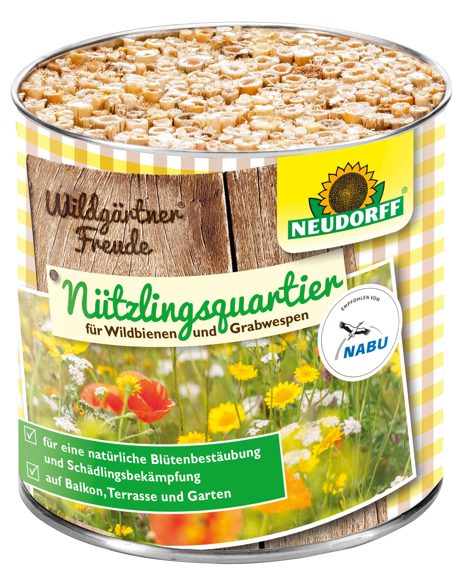 NEUDORFF Wildgärtner Freude Nützlingsquartier für Wildbienen & Grabwespen