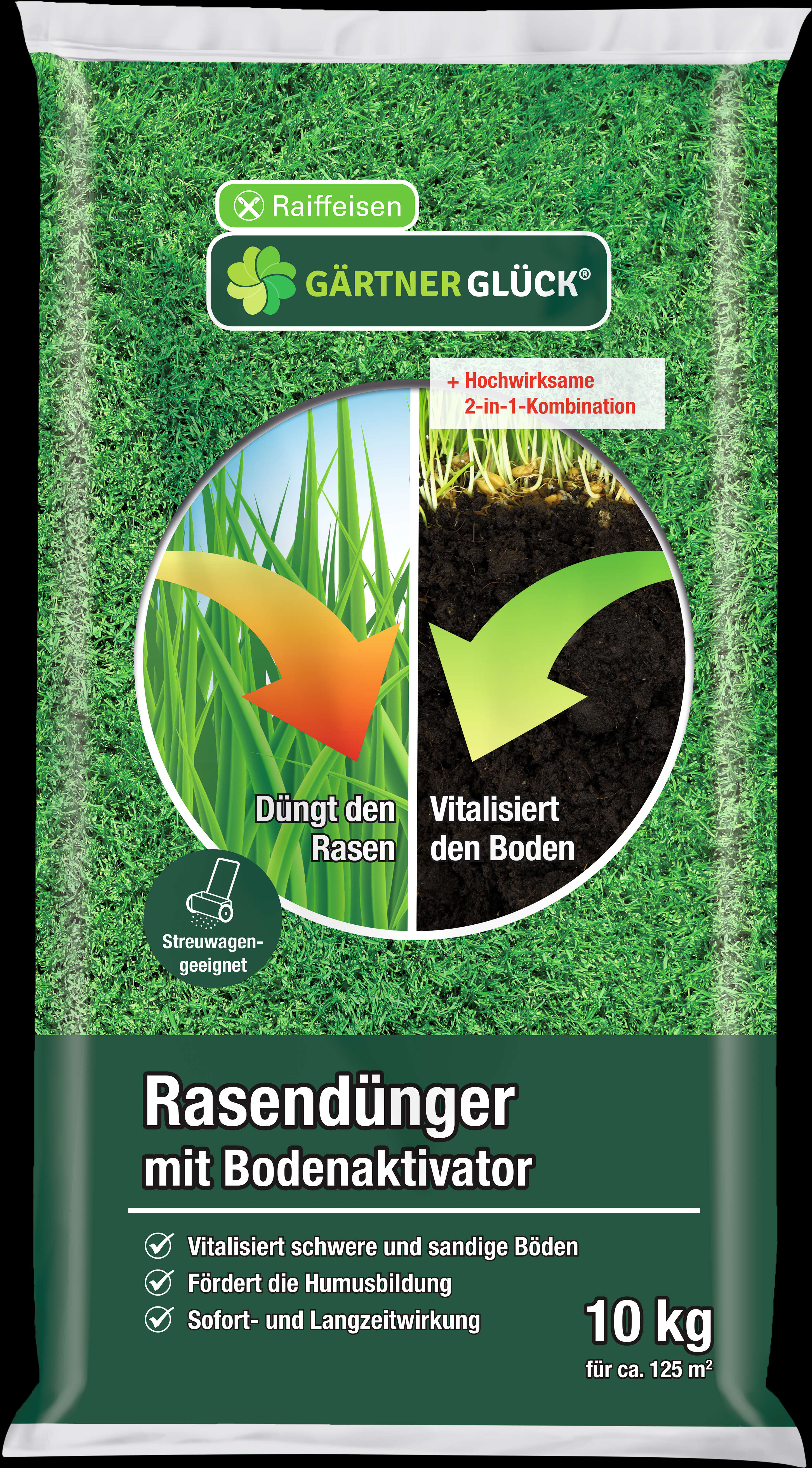 GÄRTNERGLÜCK Rasendünger mit Bodenaktivator