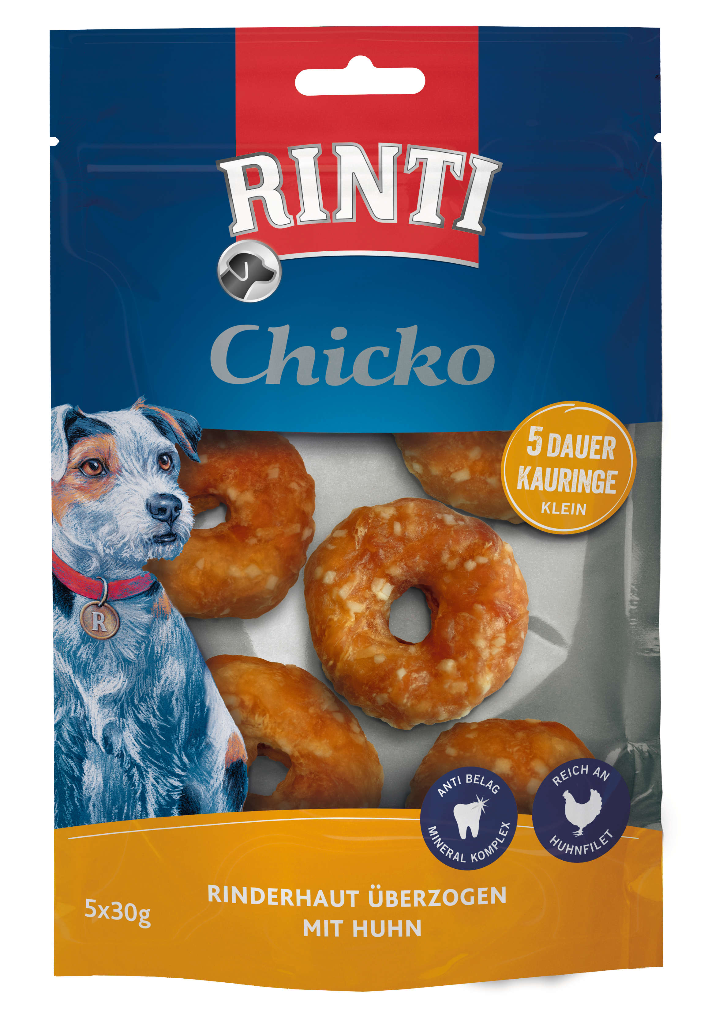 RINTI Hundeleckerlis Chicko Dauer-Kauring Klein