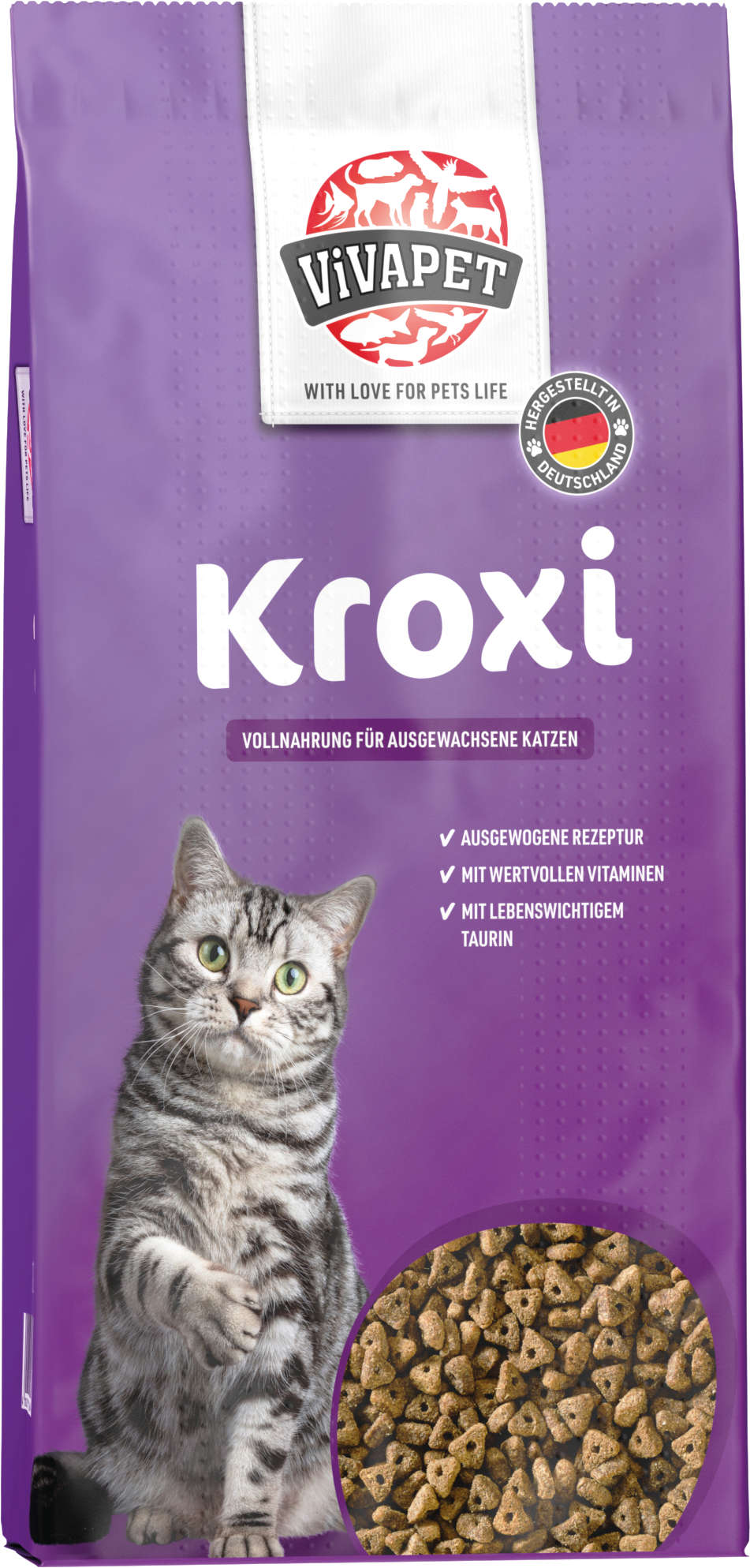 ViVAPET Katzen-Trockenfutter Kroxi