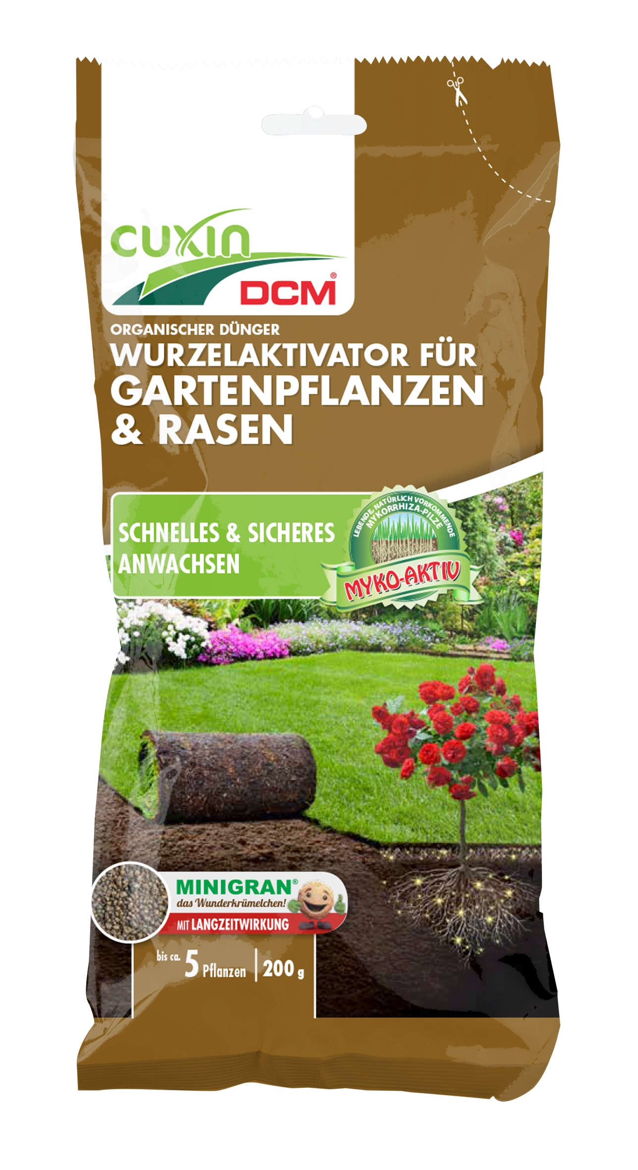 CUXIN DCM Wurzelaktivator Gartenpflanzen+Rasen