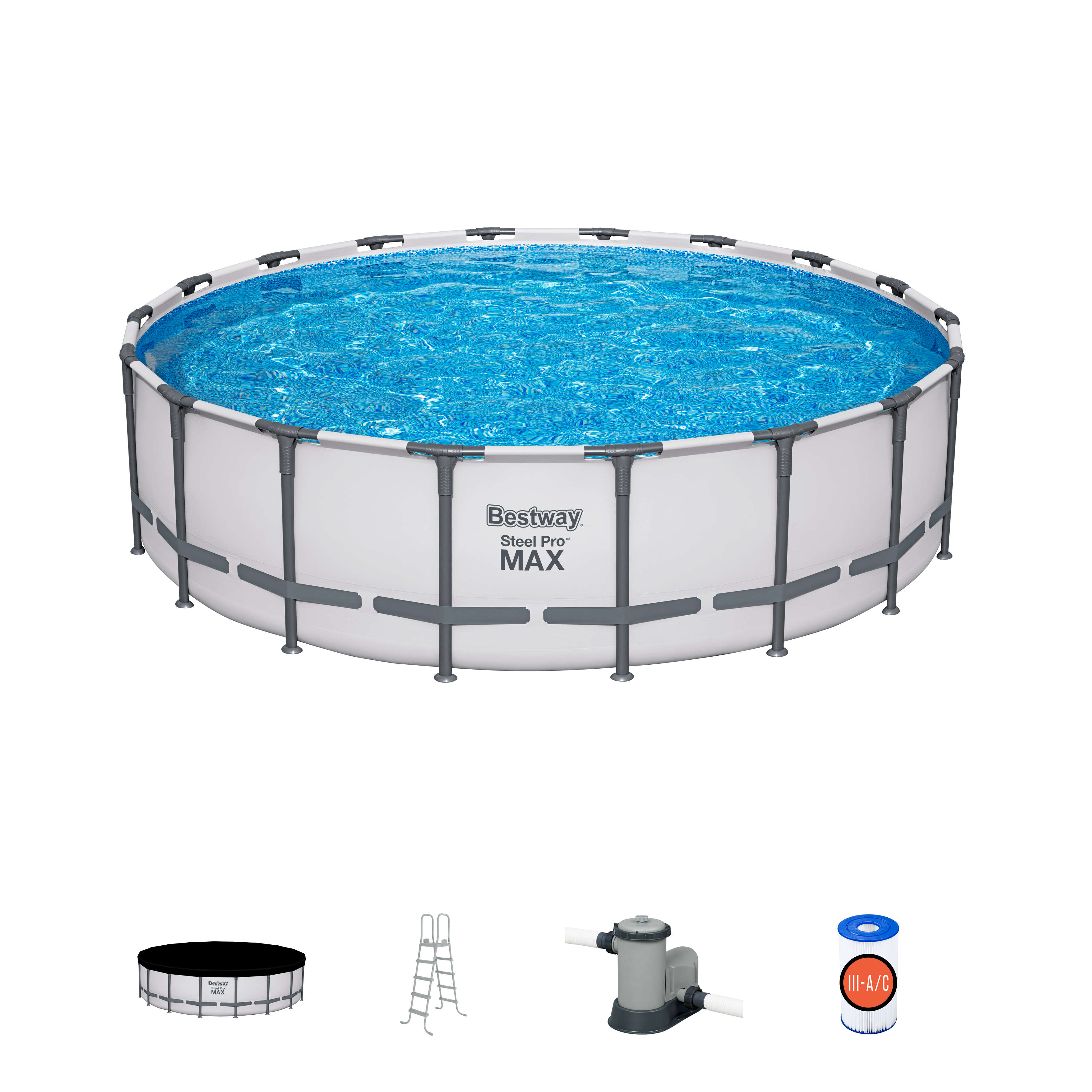 Bestway Steel Pro MAX™ Frame Pool Komplett-Set ClickConnect