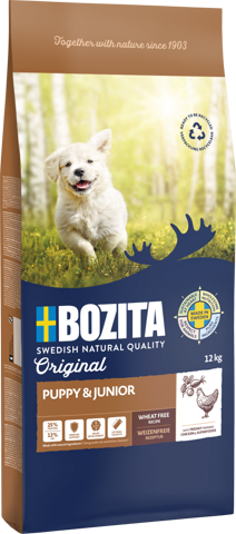 BOZITA Hunde-Trockenfutter Original Puppy & Junior Huhn