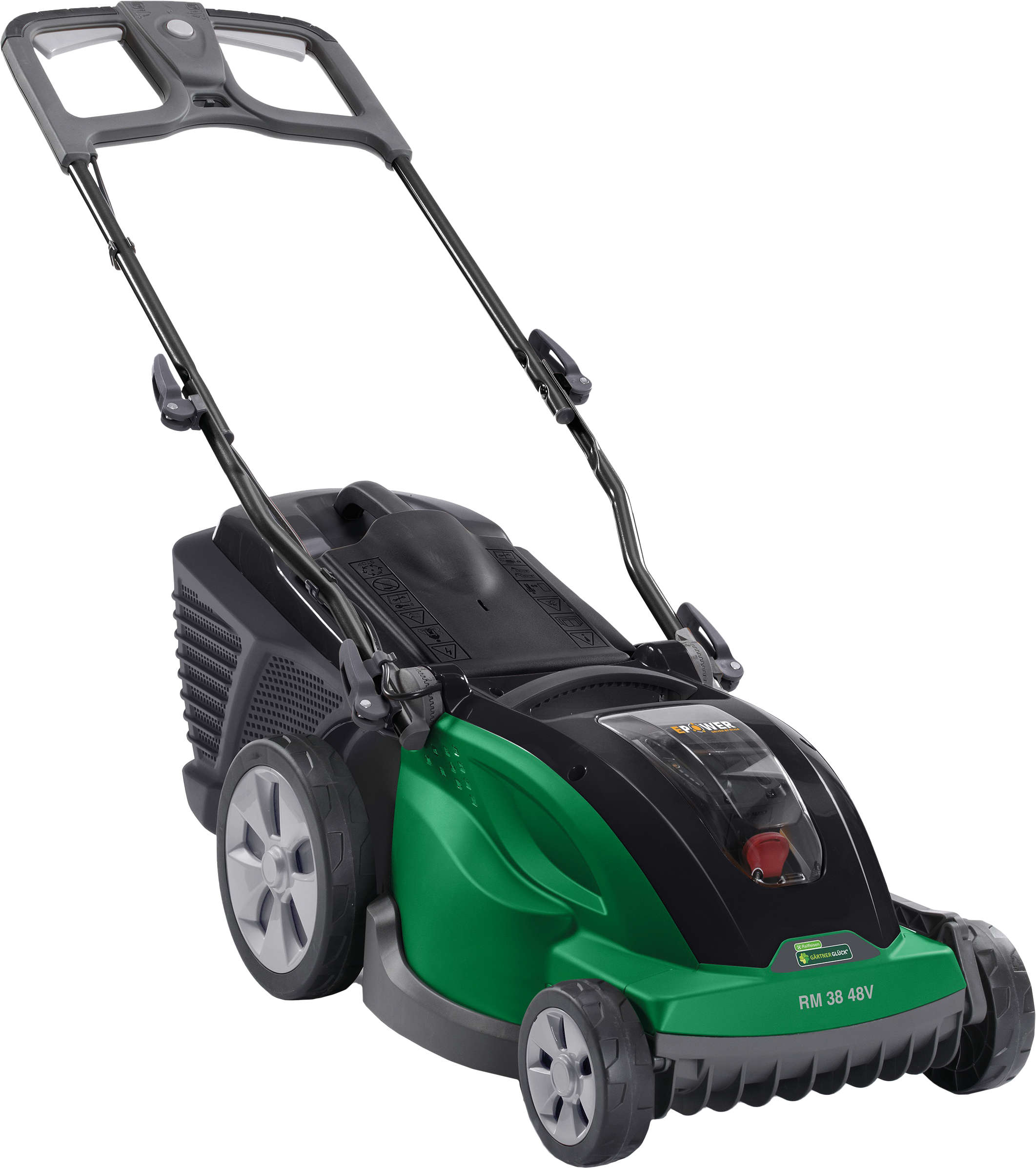 GÄRTNERGLÜCK Akku-Rasenmäher RM 38 48 V / 4 Ah