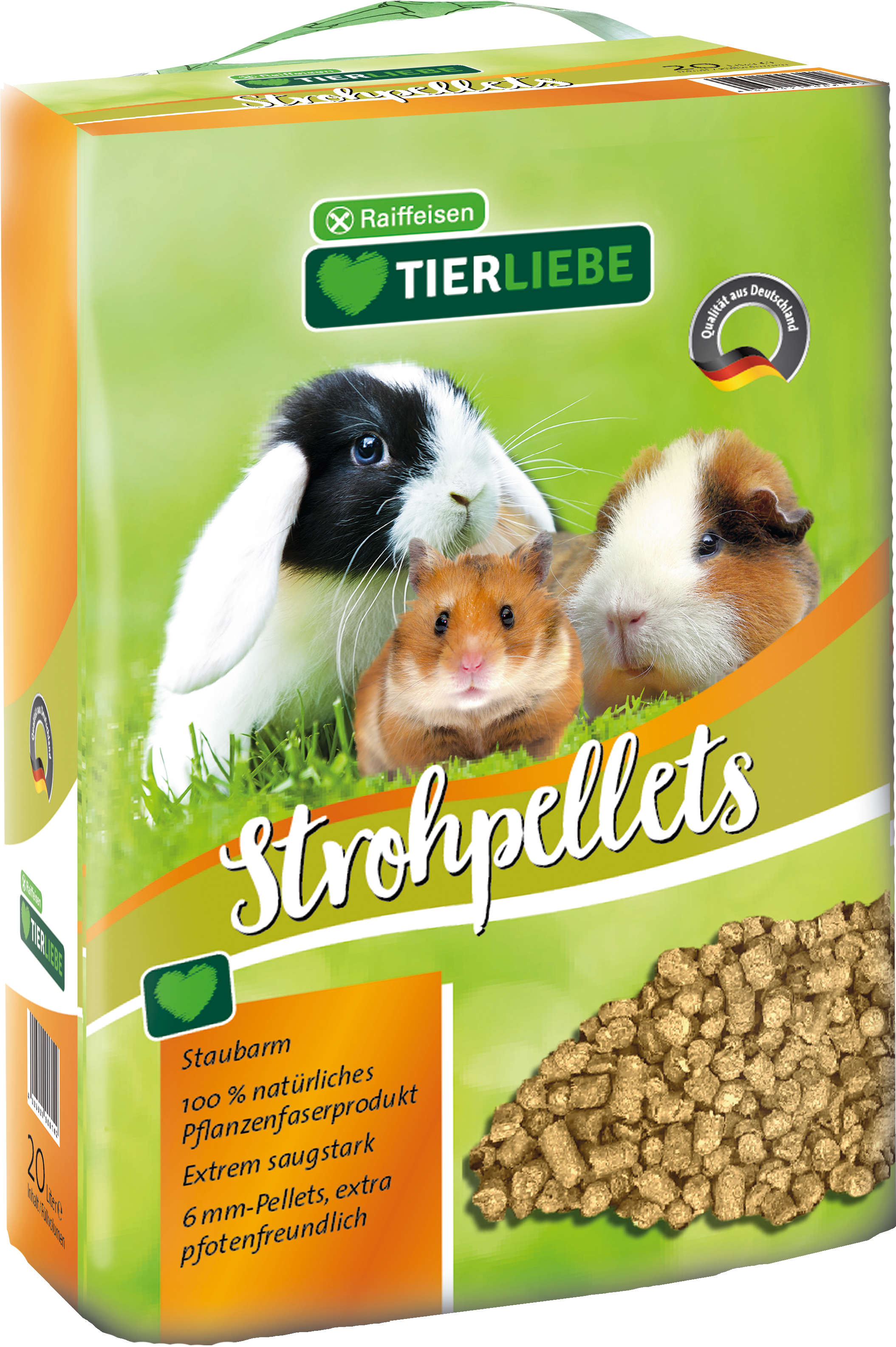 TIERLIEBE Strohpellets, 20 l