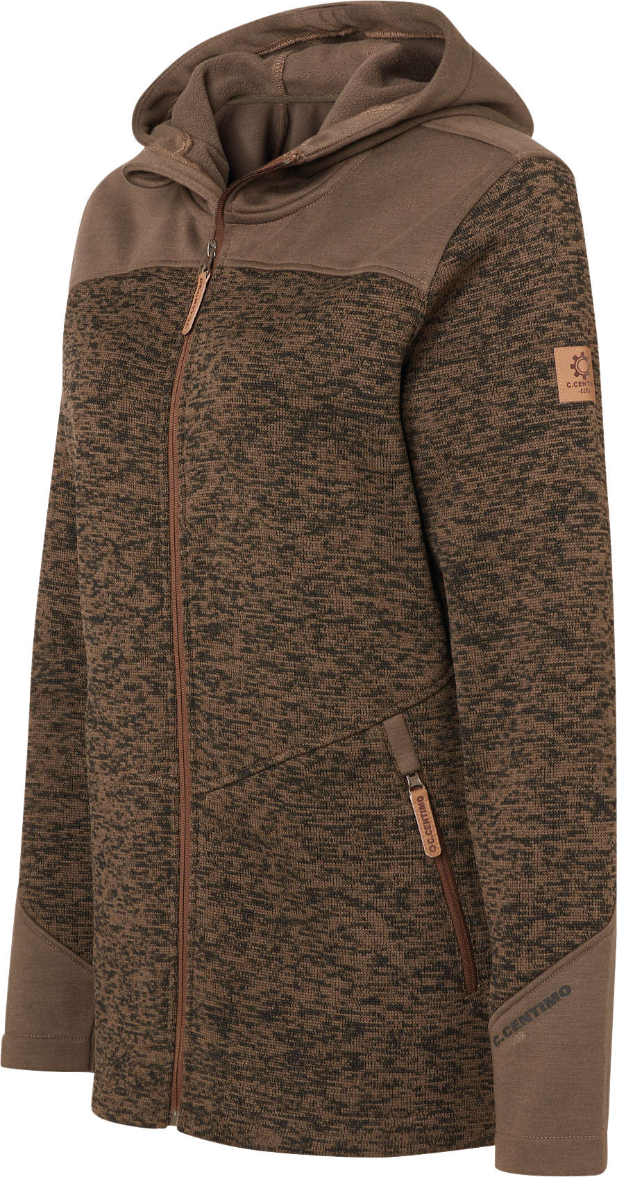 C.Centimo Outdoor Damen-Strickfleecejacke