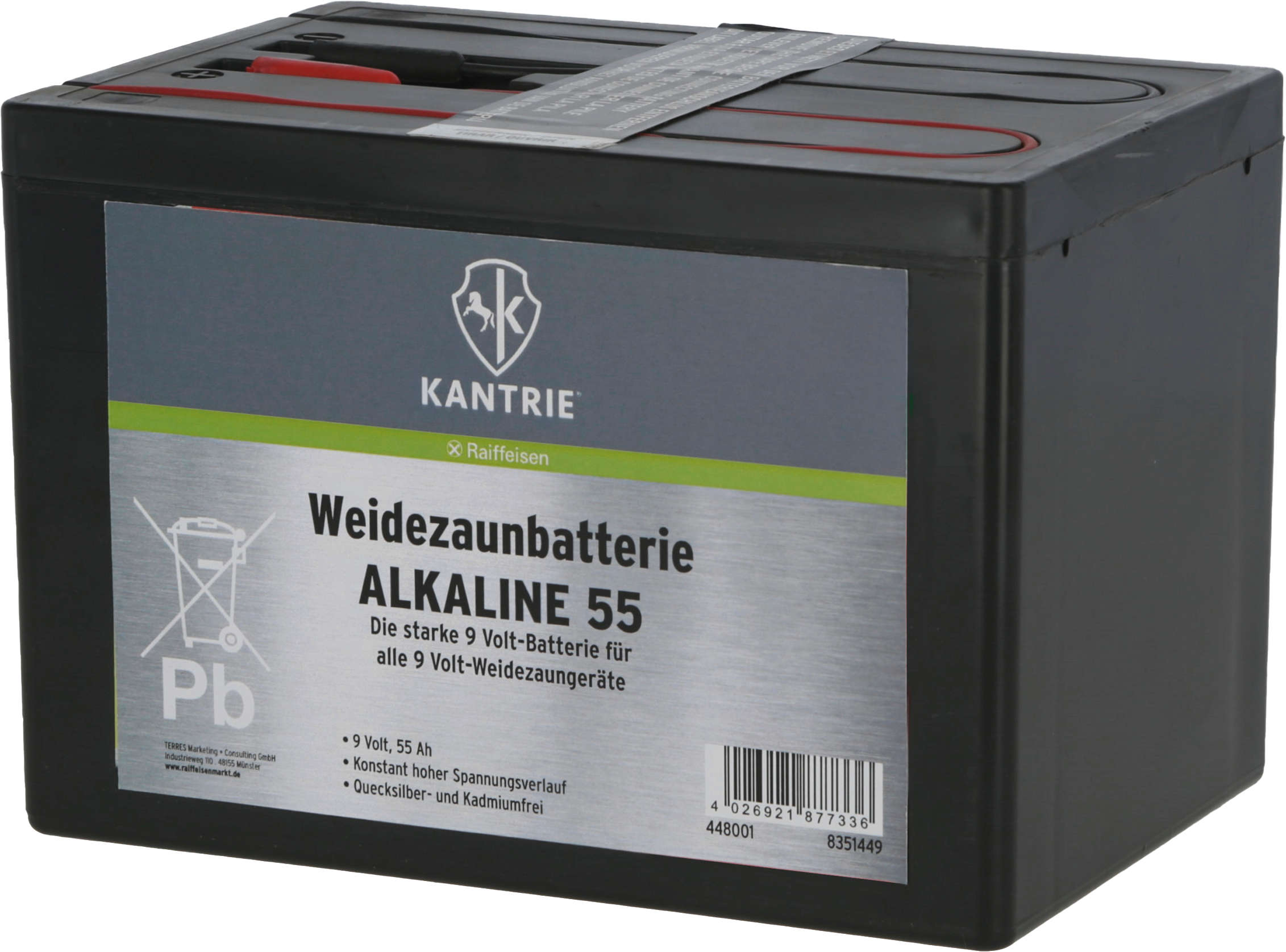 KANTRIE Weidezaunbatterie ALKALINE 120 9 Volt