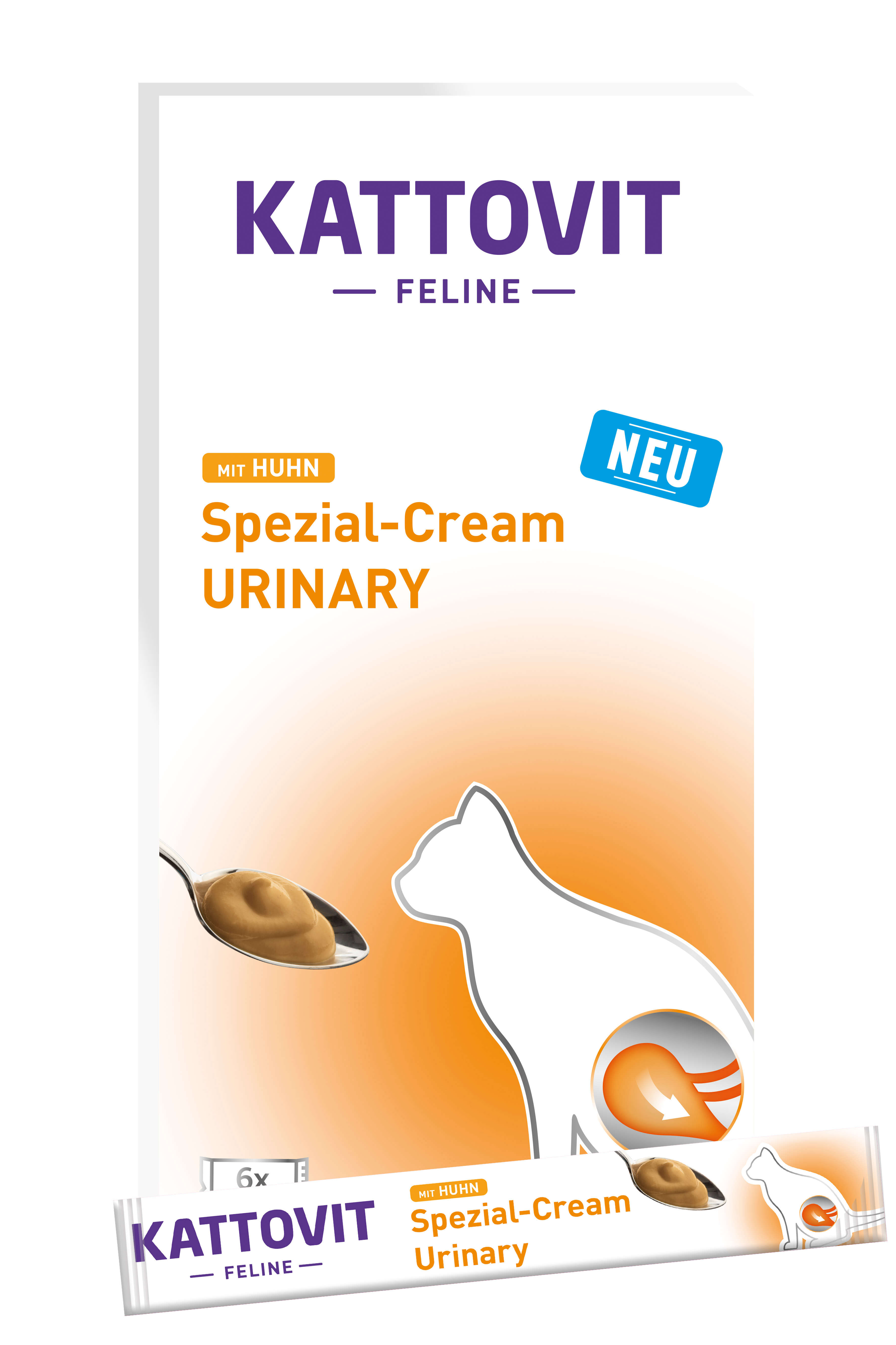 KATTOVIT Katzen-Nassfutter Spezial-Cream Urinary mit Huhn