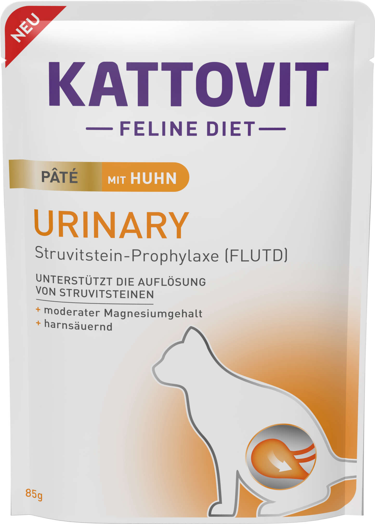 KATTOVIT Katzen-Nassfutter Urinary Pate Huhn