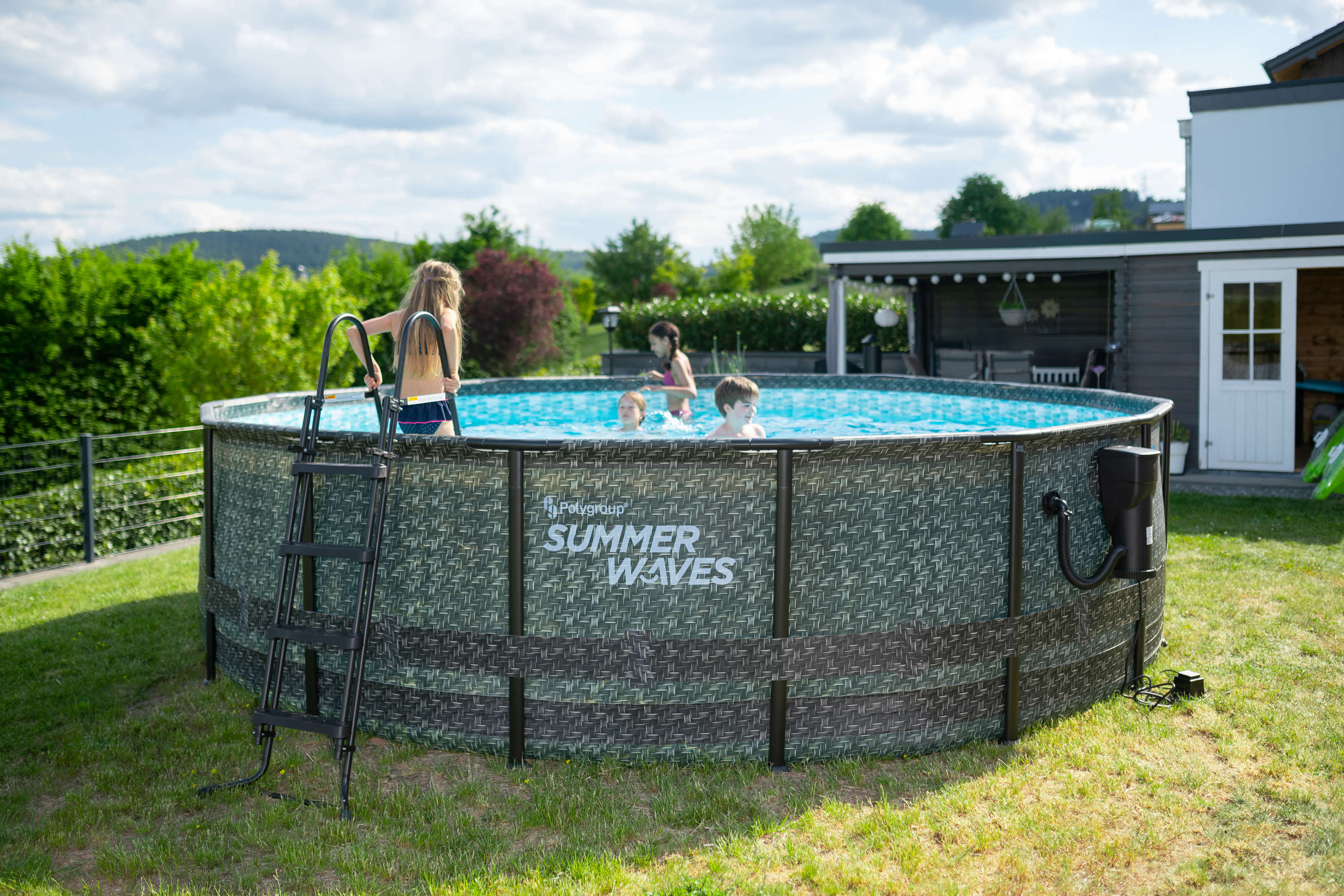 SUMMER WAVES Rahmenpool Elite mit Filterpumpe rund 488 x 122 cm