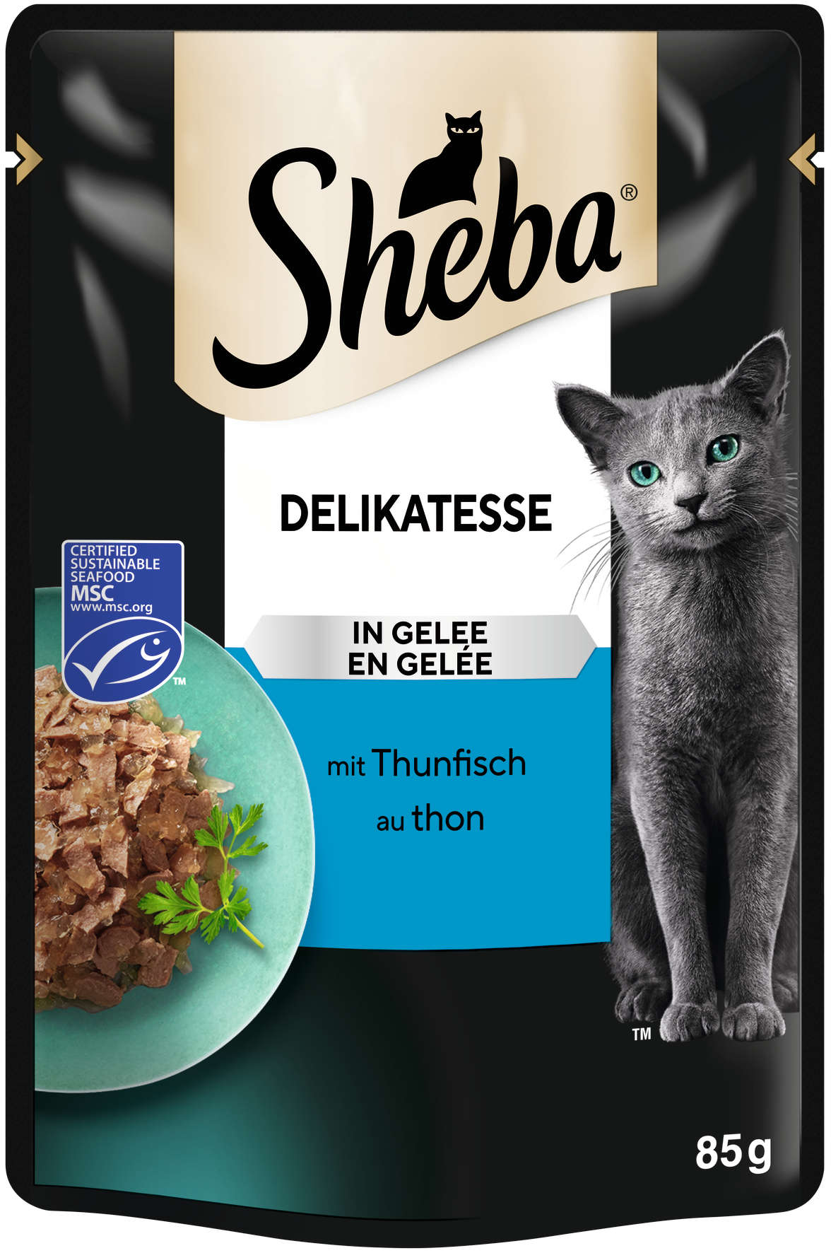 Sheba Katzen-Nassfutter Delicato in Gelee Thunfisch