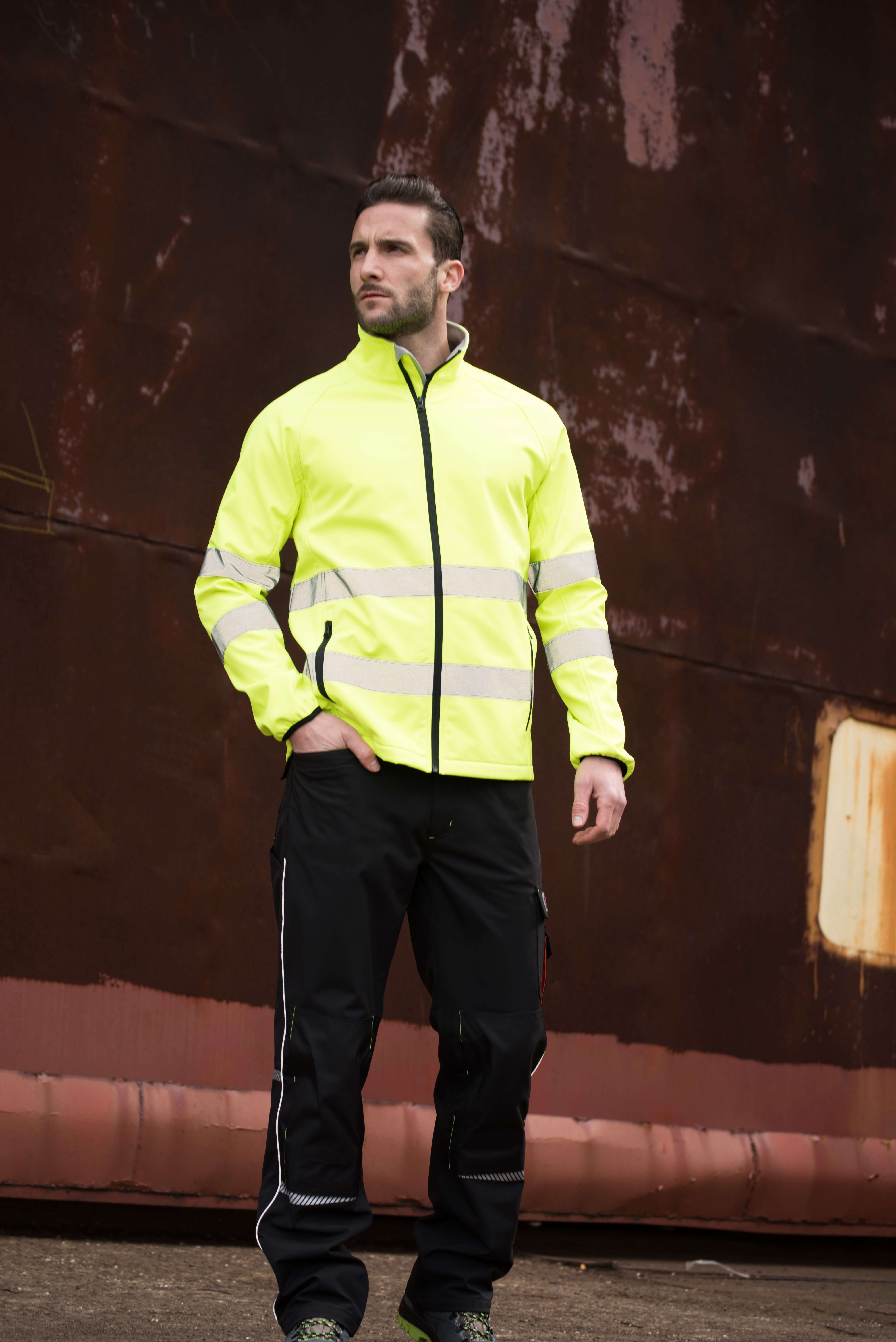 Herren Warnschutzjacke