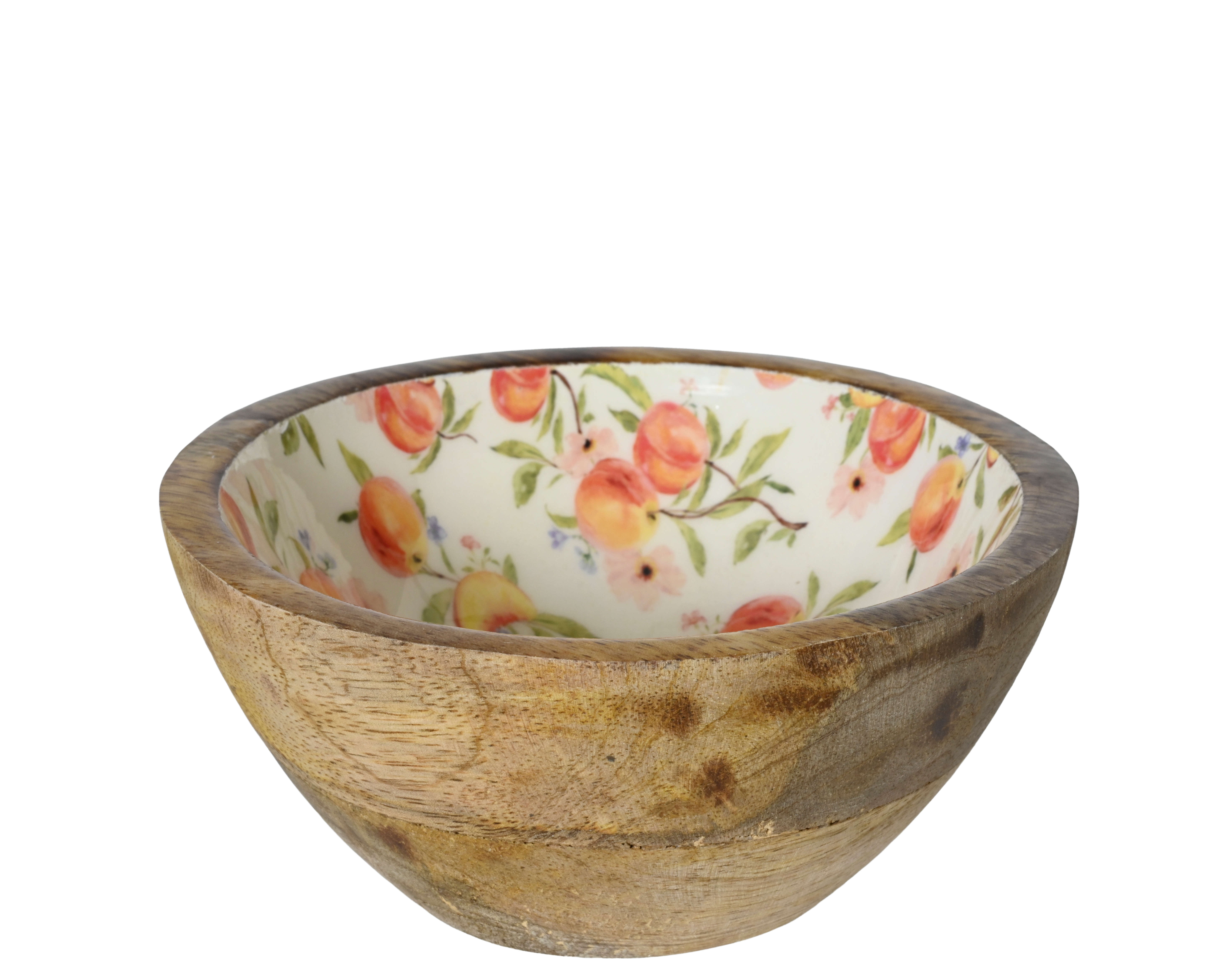 Dekoschale Peach Mangoholz