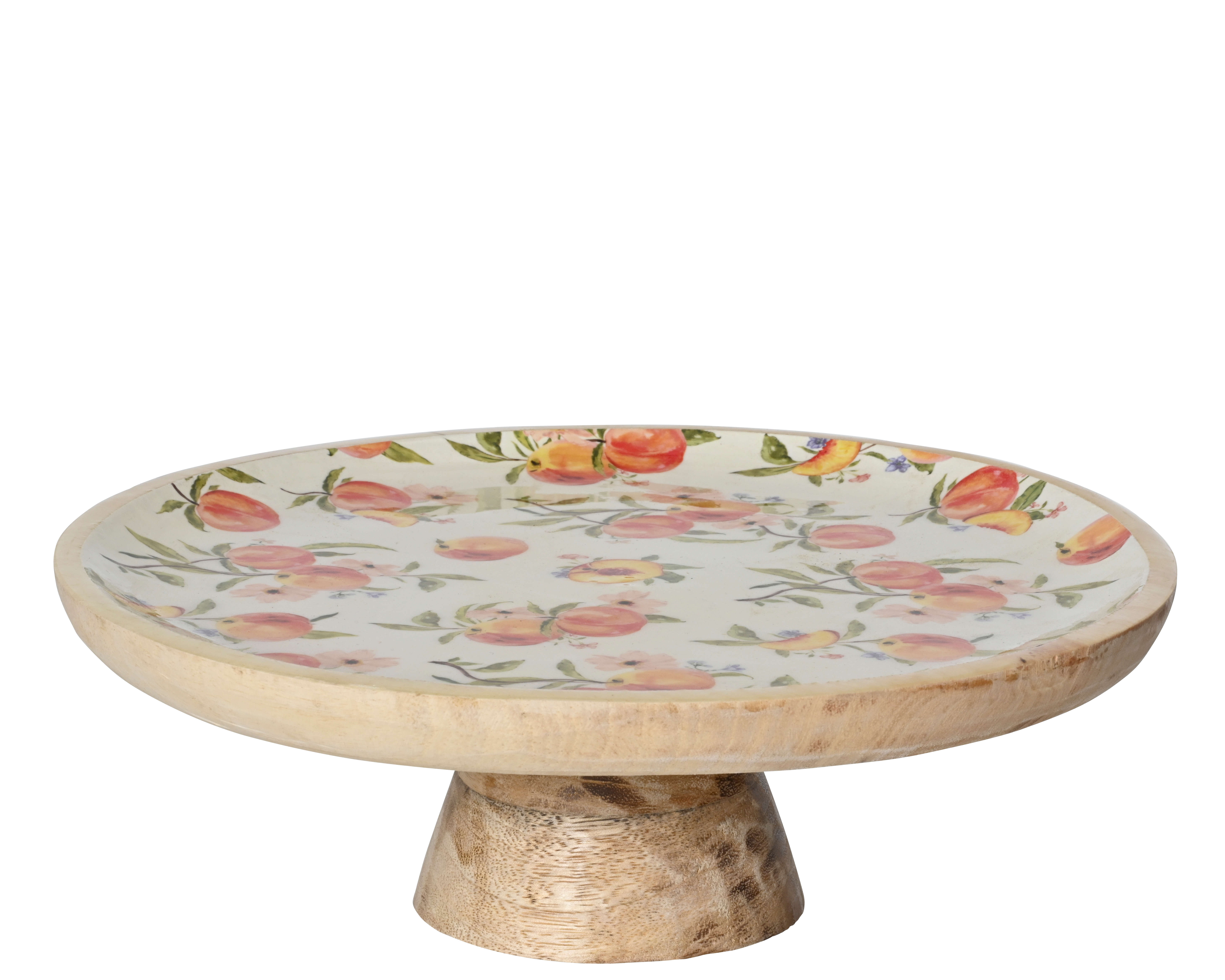 Dekoplateau Peach Mangoholz