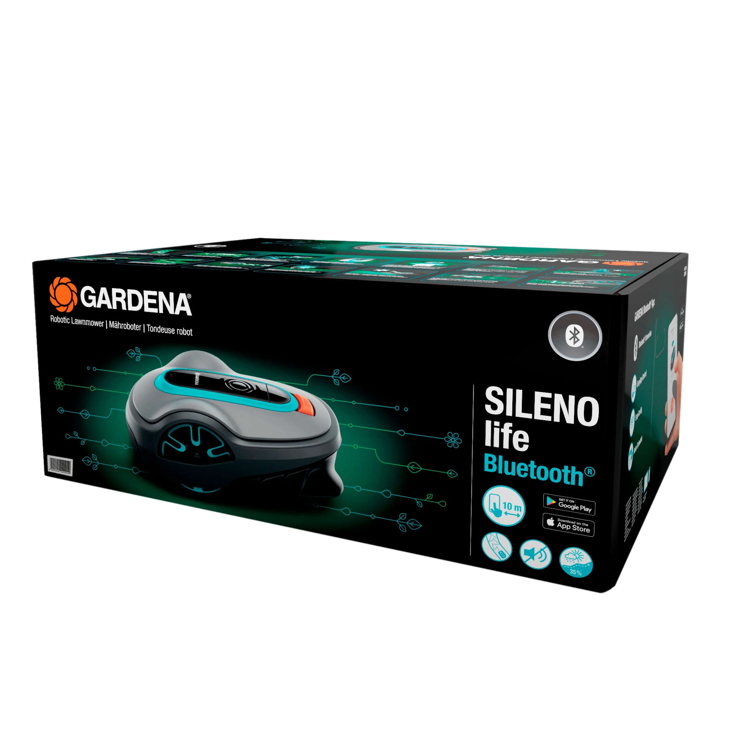 GARDENA Mähroboter SILENO life 1000 m² + Garage