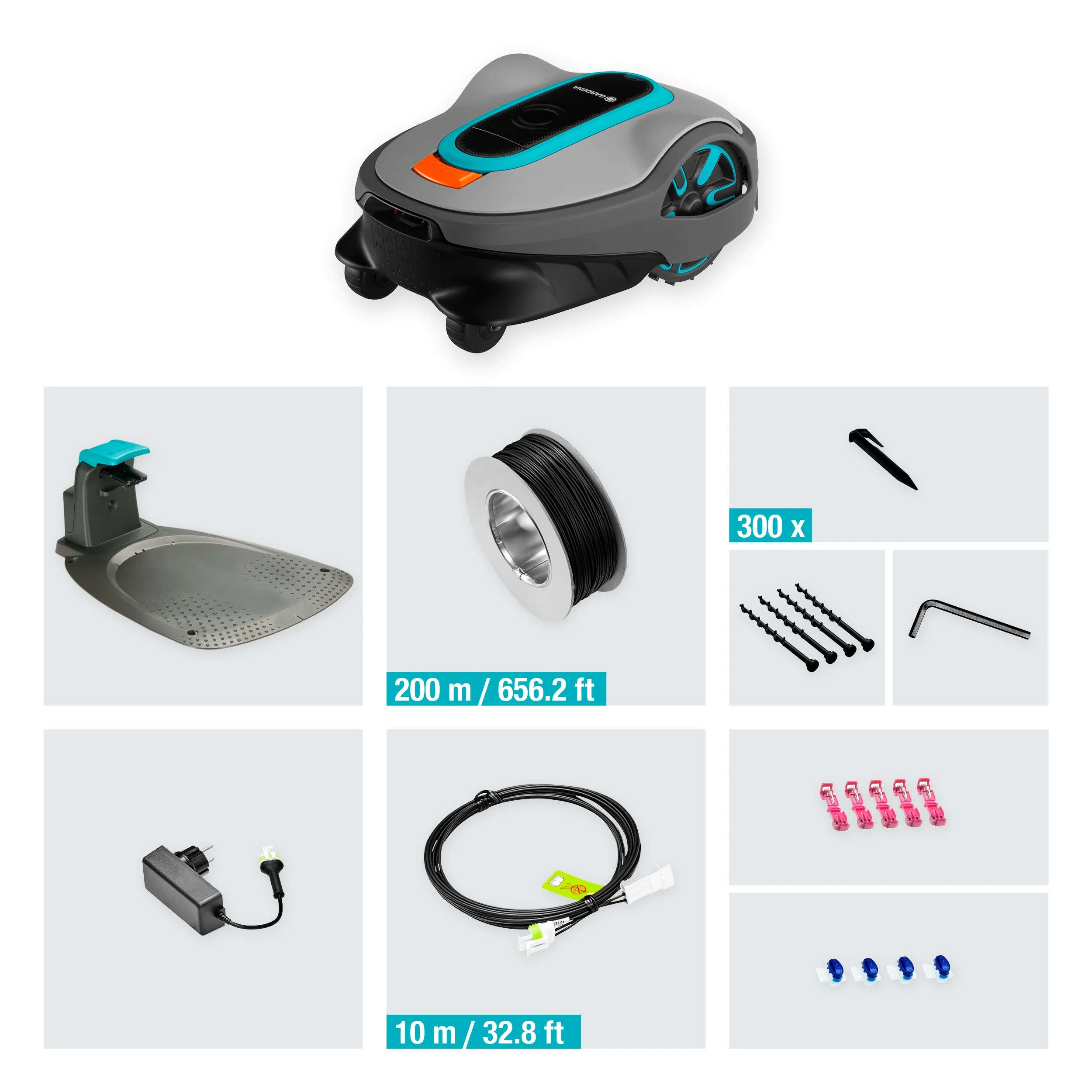 GARDENA Mähroboter SILENO life 1000 m² + Garage