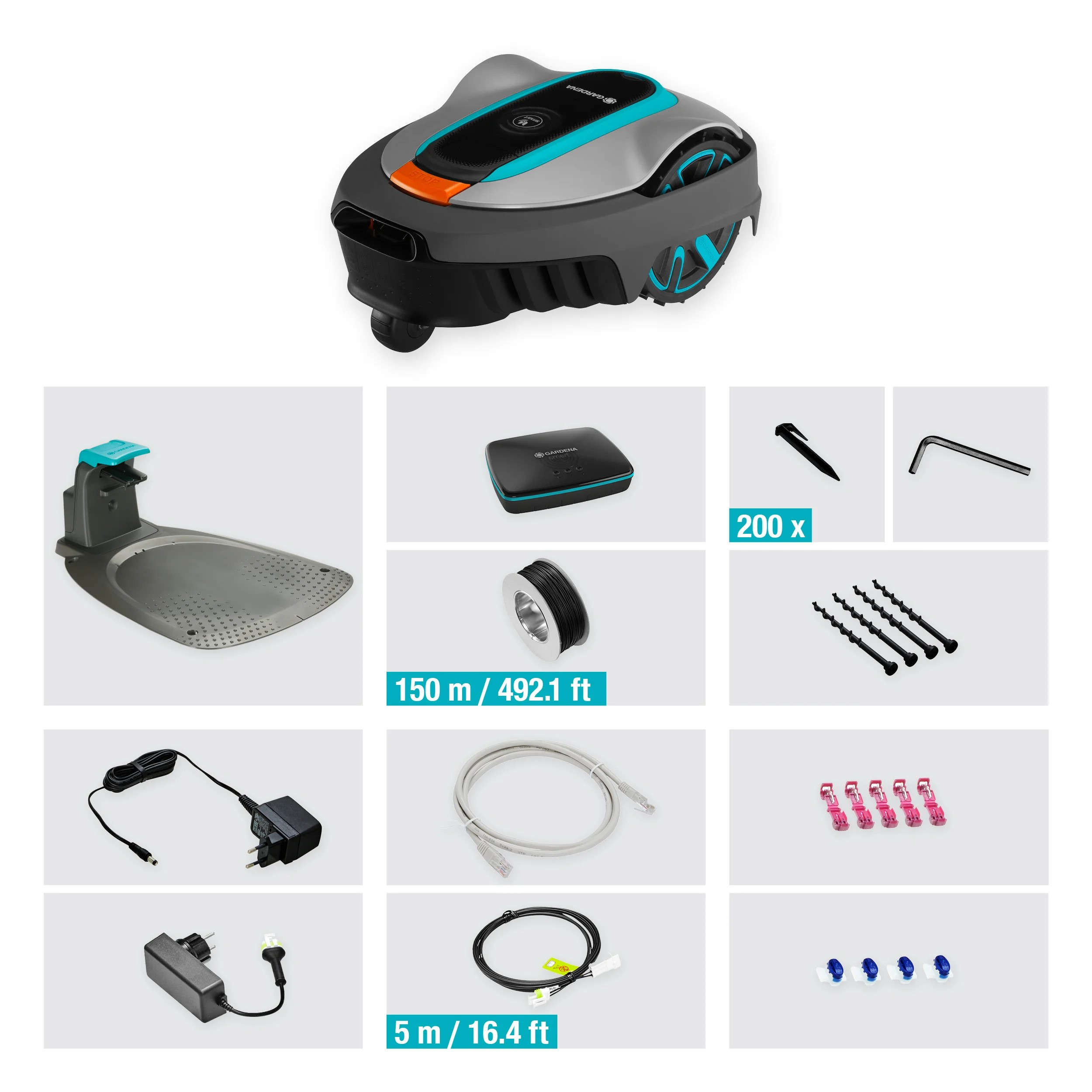 GARDENA Mähroboter smart SILENO city 400 m² + Garage